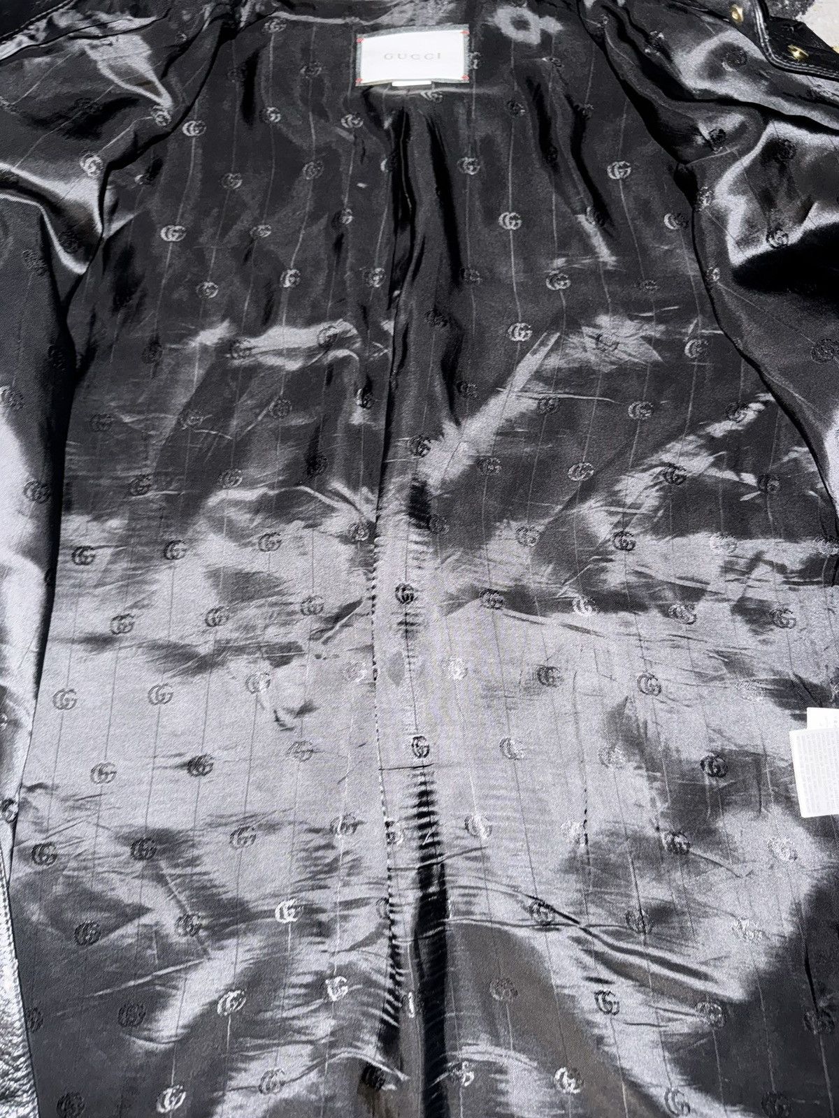 Gucci Gucci Black Leather Shirt Jacket Size US L / EU 52-54 / 3 - 4 Thumbnail