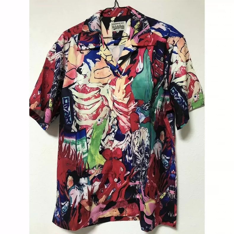 Wacko Maria wacko maria White Tiger Hawaiian short-sleeved shirt 2503-N Size US M / EU 48-50 / 2 - 1 Thumbnail