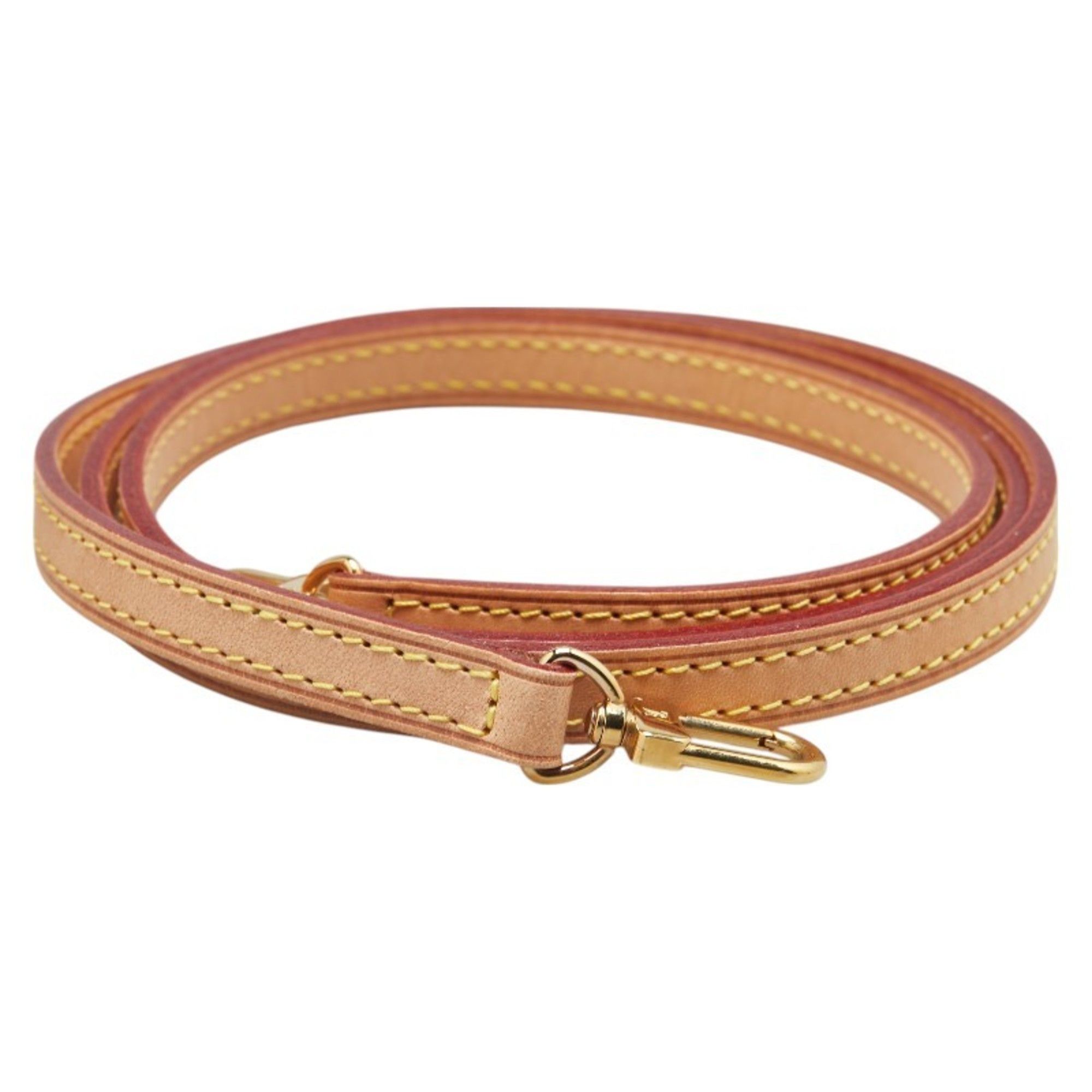 Louis Vuitton shoulder strap, beige leather, women's LOUIS VUITTON - Main Image