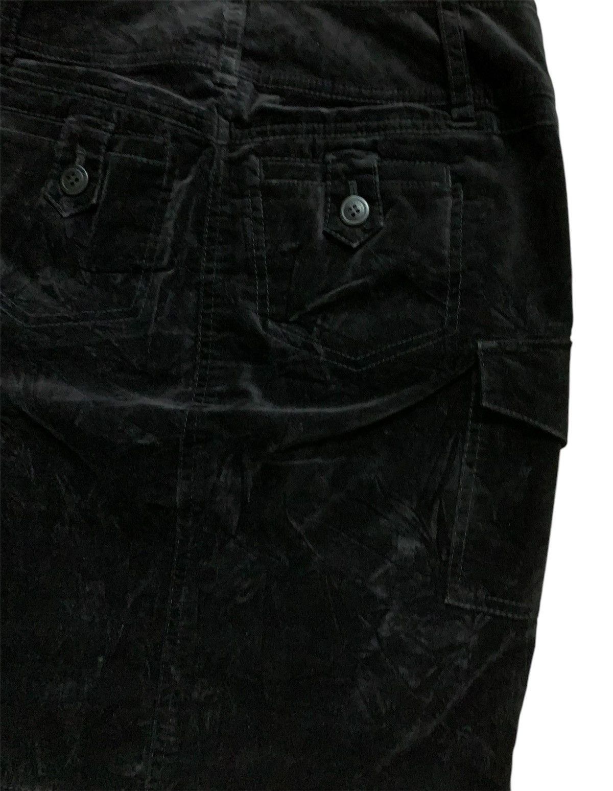 Burberry Burberry Blue Lebel Velvet Cargo Skirt Size 27" / US 4 / IT 40 - 6 Thumbnail