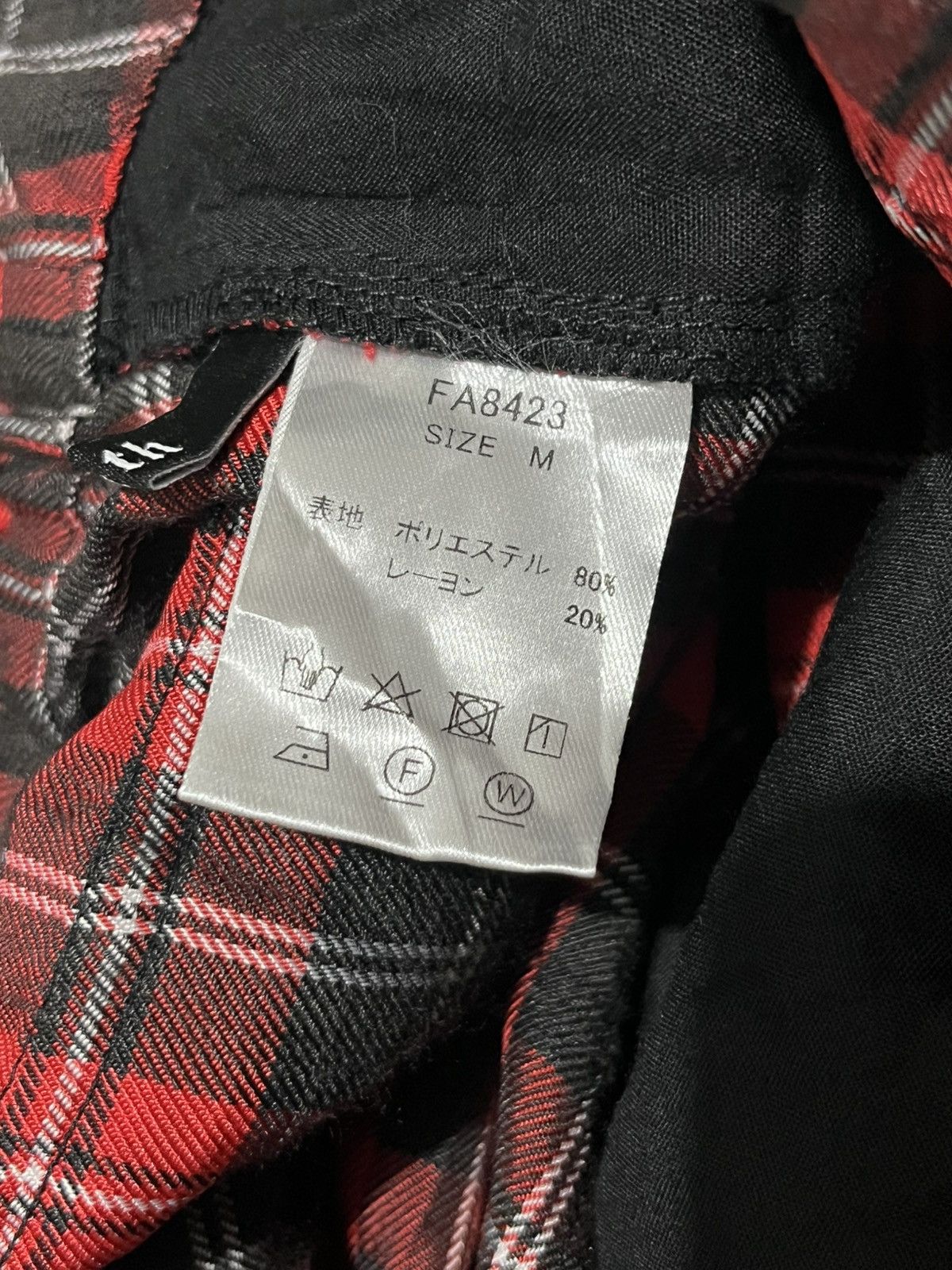 Japanese Brand Mad Punk Tartan Bondage Flare Pants Size 26" / US 2 / IT 38 - 12 Thumbnail