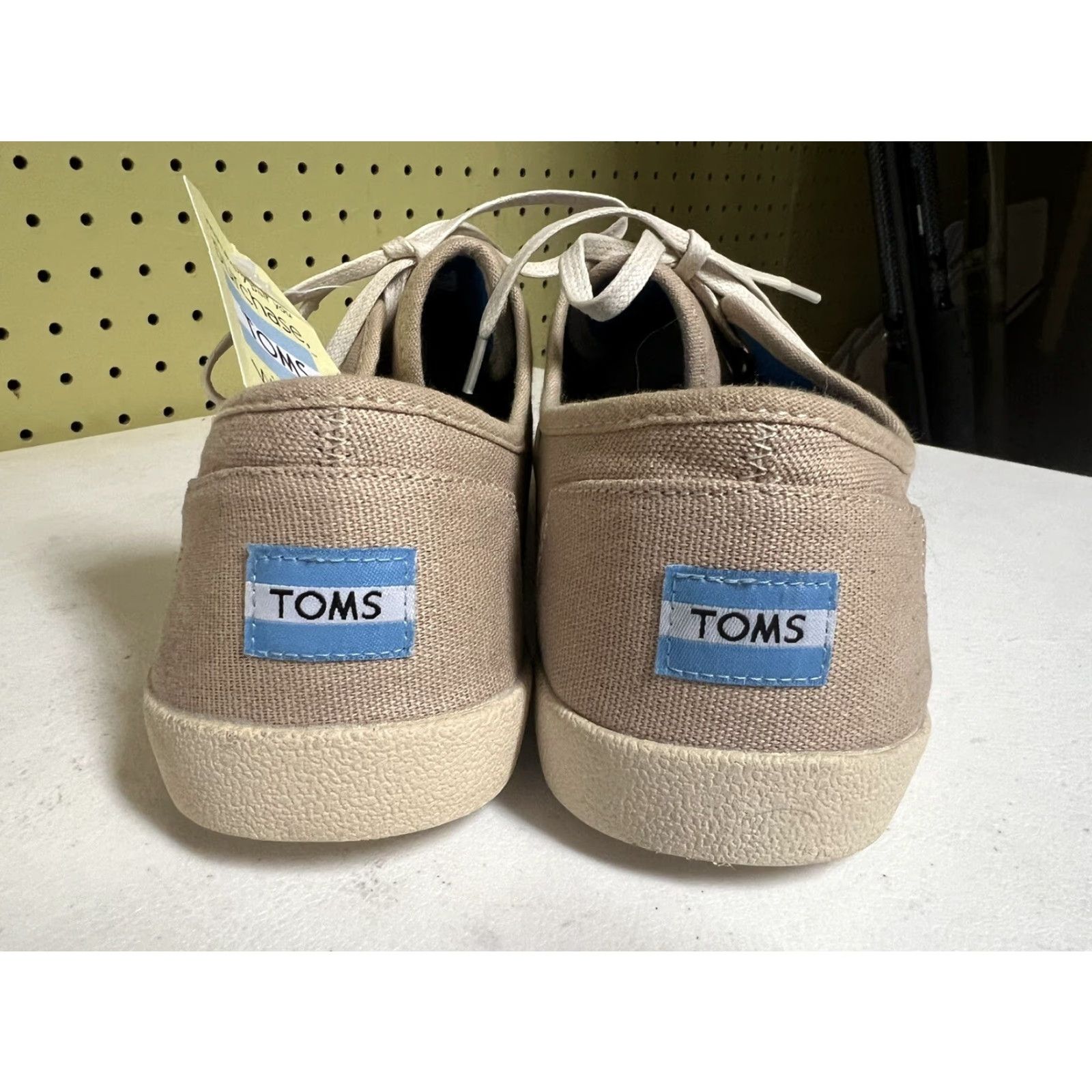 Toms Toms Shoes Mens 13 Paseo Casual Low Top Sneakers Tan Fabric Lace Up New Mens Shoes Size US L / EU 52-54 / 3 - 5 Thumbnail