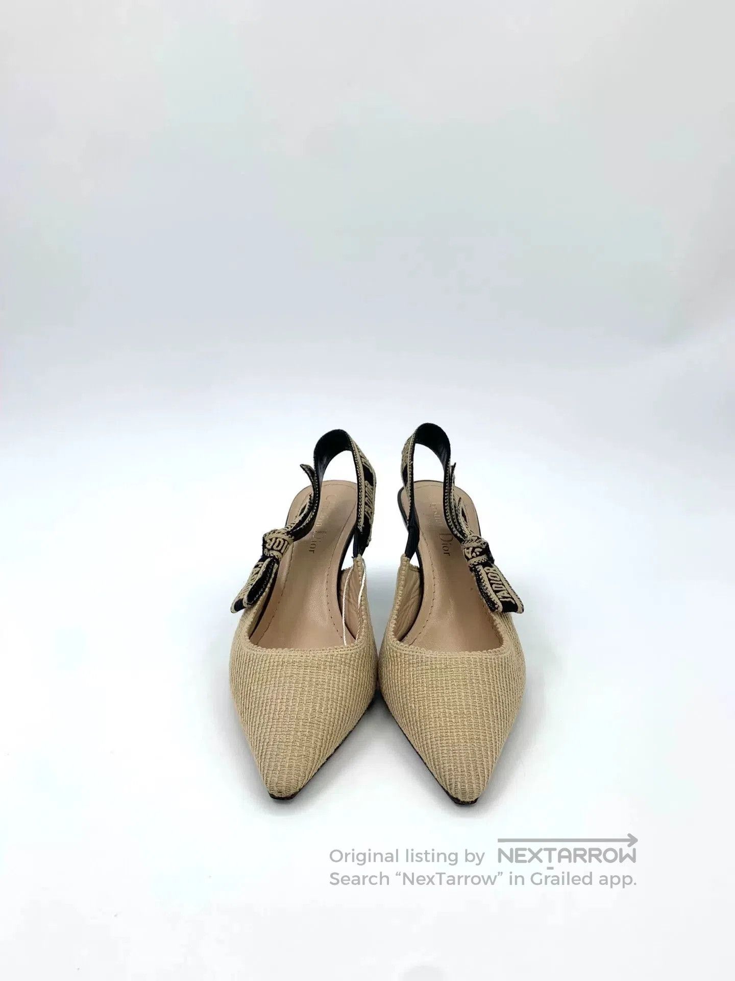 Dior Dior Brown Embroidered Strap Heel Sandals. Size US 6 / IT 36 - 3 Thumbnail
