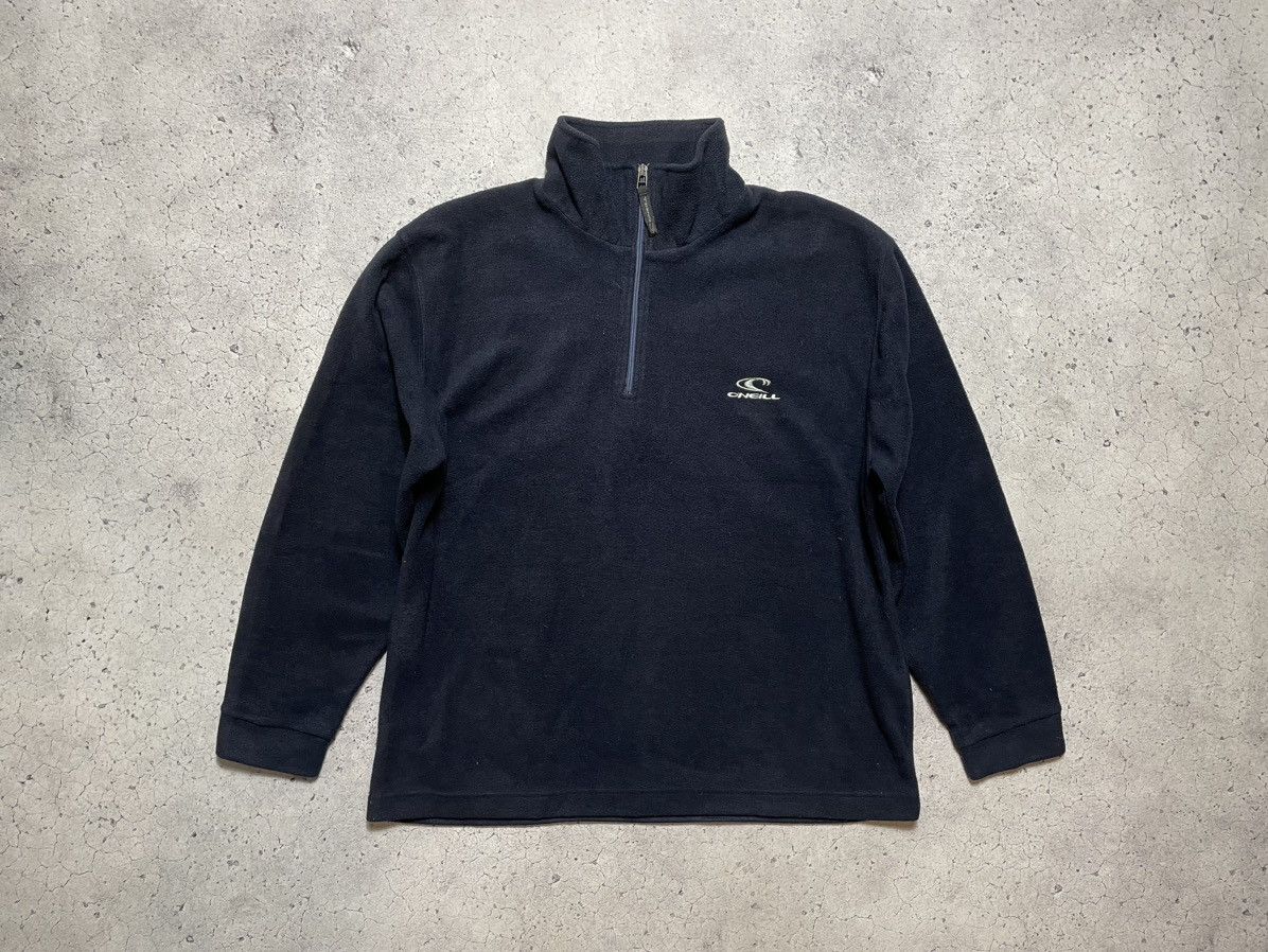 O'Neill Vintage Fleece Sweatshirt 1/4 Zip Oneill Surf Style Big logo Size US L / EU 52-54 / 3 - 2 Thumbnail