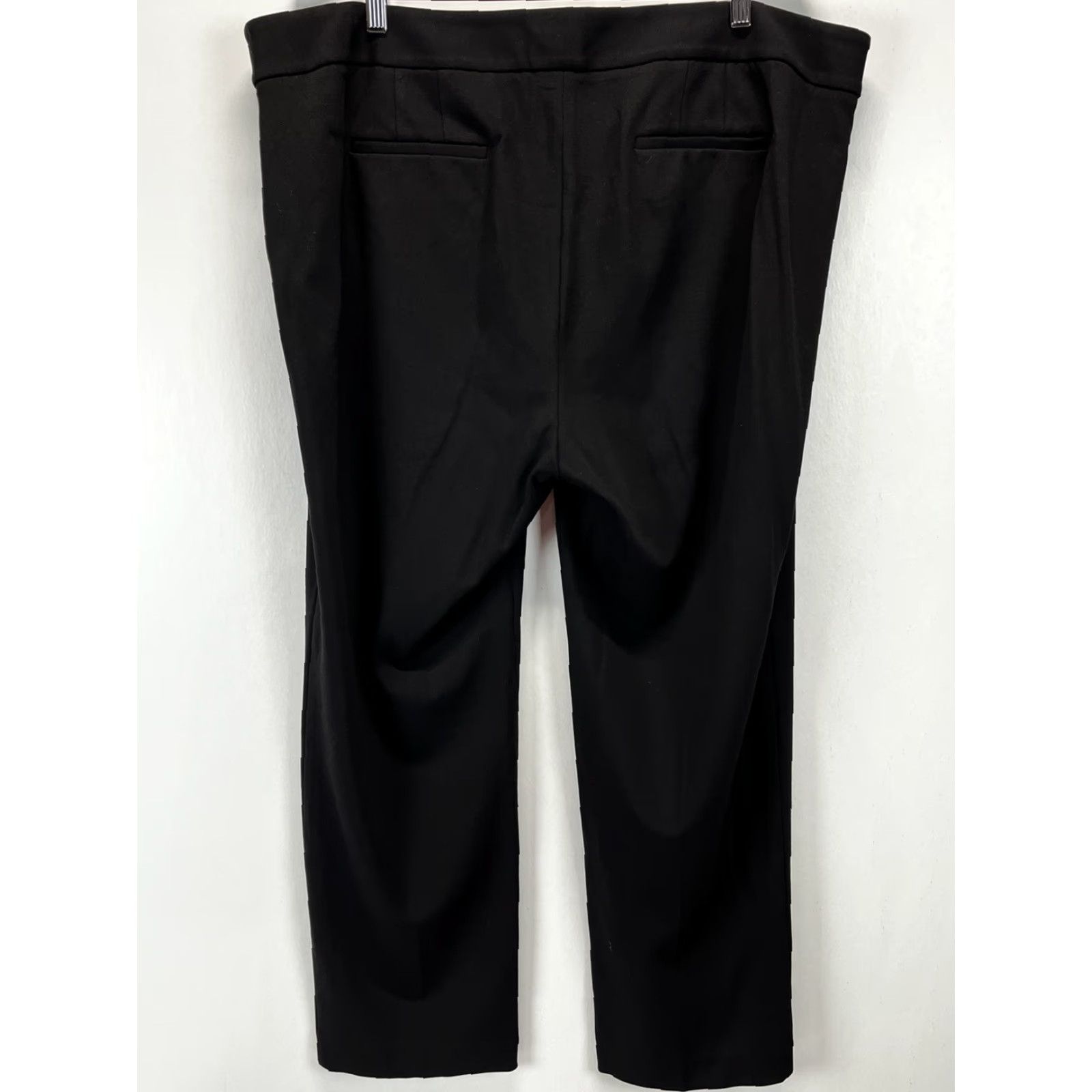 Talbots Talbots Plus Dress Pants 20W Black Italian Knit Rayon Blend Womens Size 42" / US 20 - 3 Thumbnail