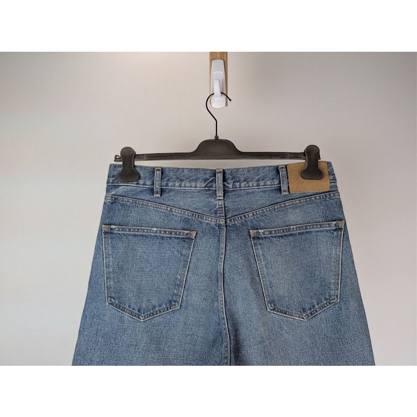 Celine o1rshd1 Straight Leg Kurt Denim Jeans in Washed Blue Size US 33 - 13 Thumbnail
