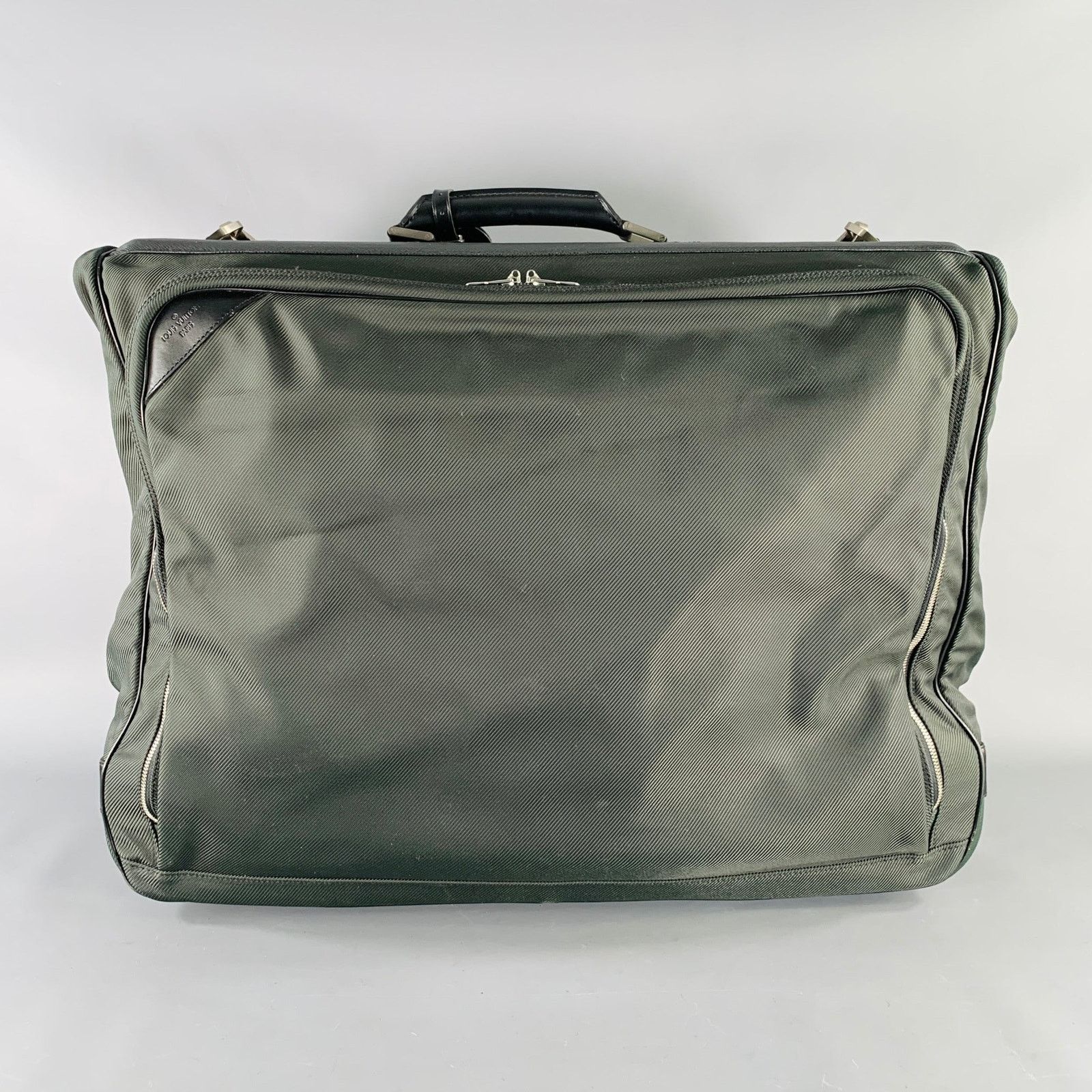 Louis Vuitton Taiga Santore Ardoise Green Black Two Tone Nylon Leather Size ONE SIZE - 5 Thumbnail