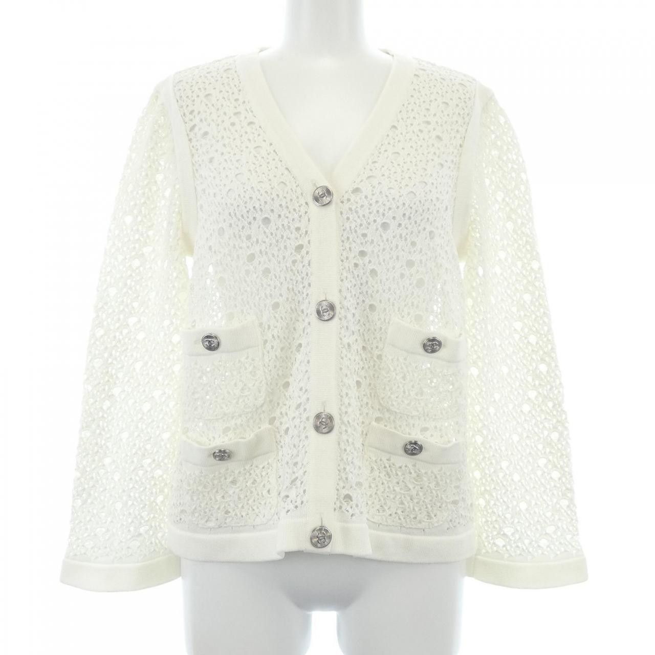 Chanel Chanel P43331K04388 Cardigan Cotton Tops P43331K04388 DUTY FREE for USA