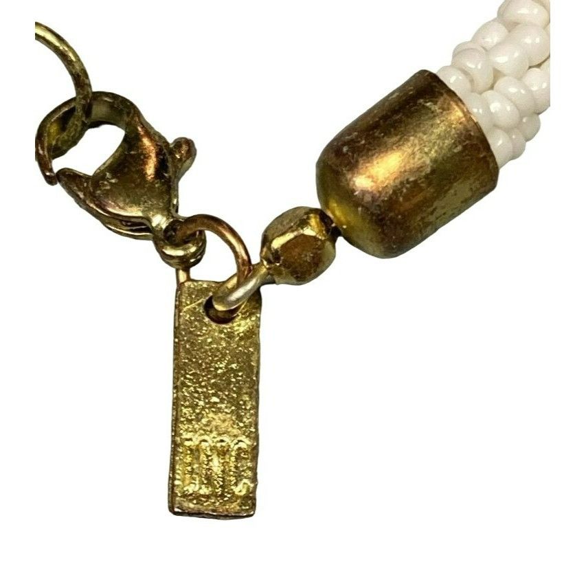 Other Vintage Signed INC International Concepts White Seed Beaded Size ONE SIZE - 7 Thumbnail