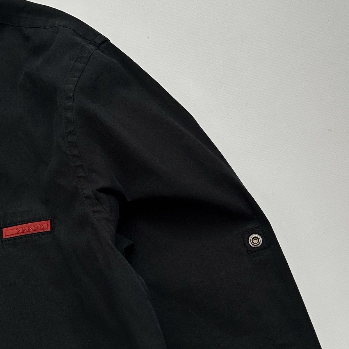 Prada Prada Formal Black Shirt Nylon Size US M / EU 48-50 / 2 - 7 Thumbnail