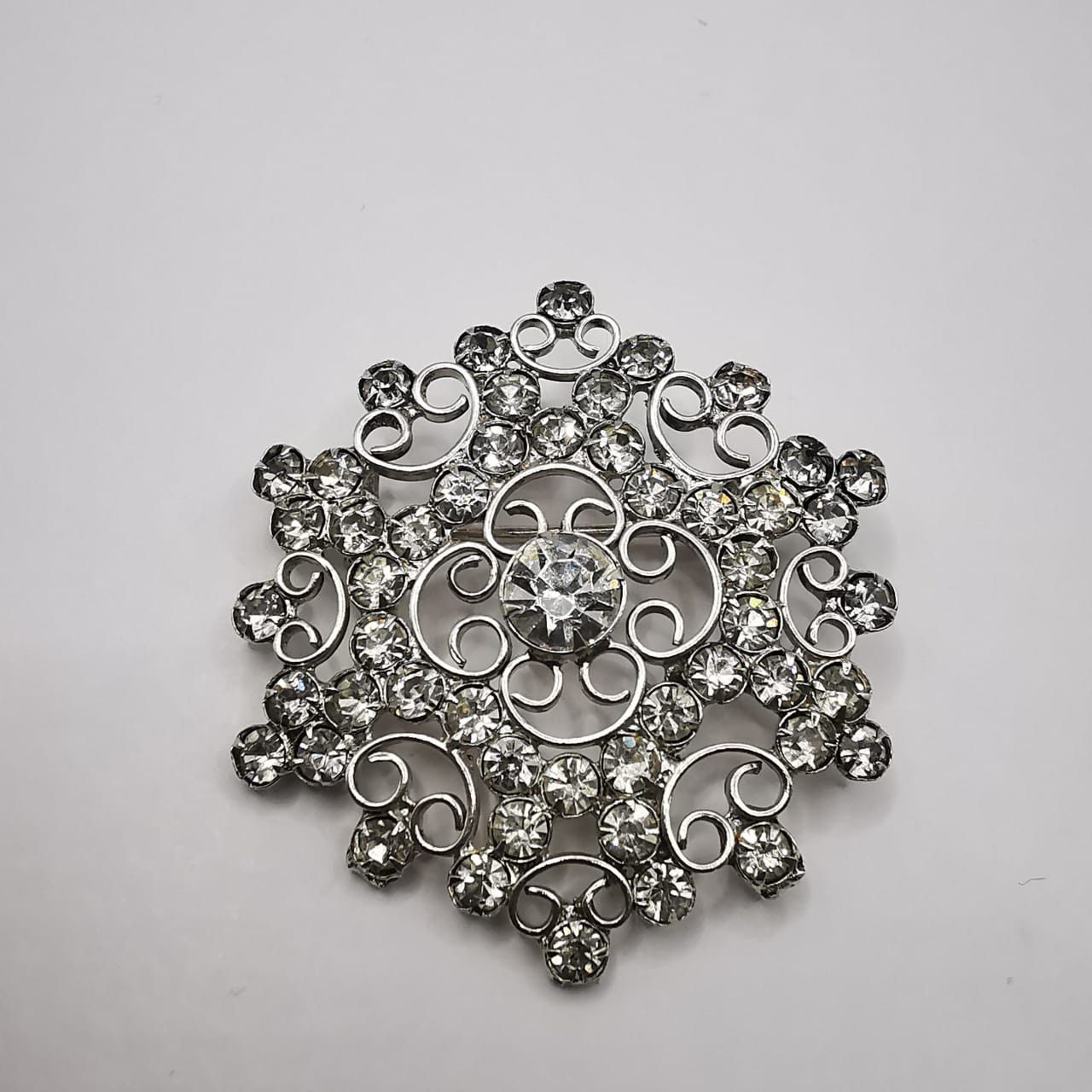 Sterling Silver Vintage Brooch Pendant Star made of 875 silver,Zircon 6.96 g Size ONE SIZE - 1 Thumbnail