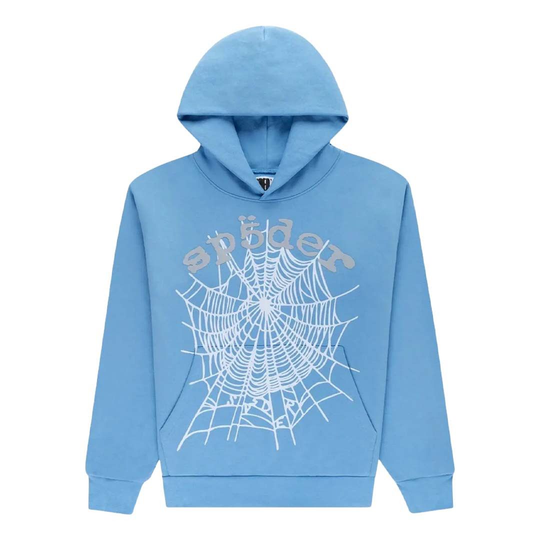 Sp5der OG Web V2 Hoodie 'Dusty Blue' Size US XL / EU 56 / 4 - 1 Preview