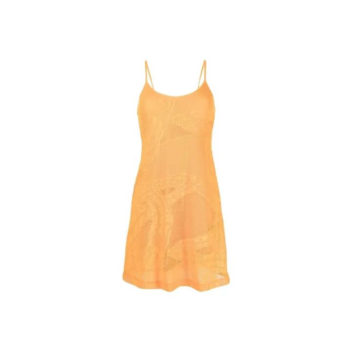 Diesel Yellow Mesh Detail Slip Dress 0079