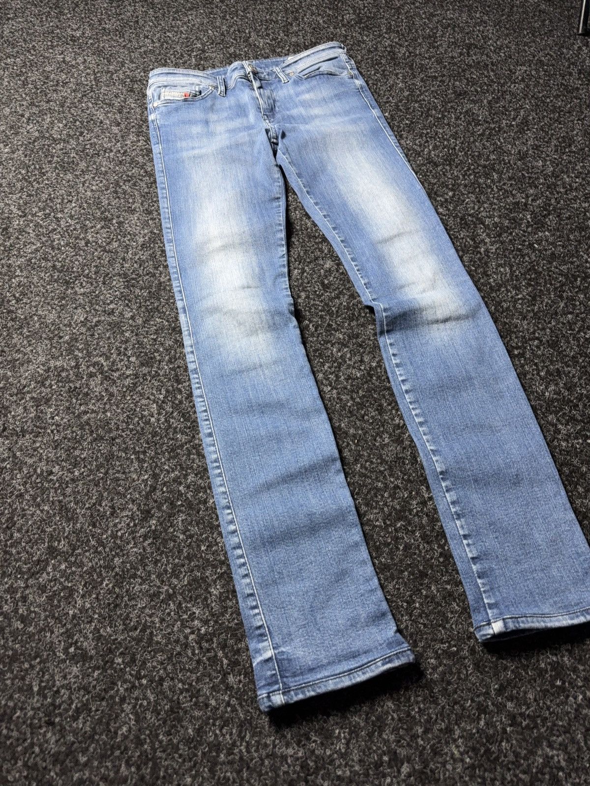 Diesel 00s Luxury Diesel Skinzee Super Skinny Jeans Y2K Low Rise Size 28" / US 6 / IT 42 - 2 Thumbnail