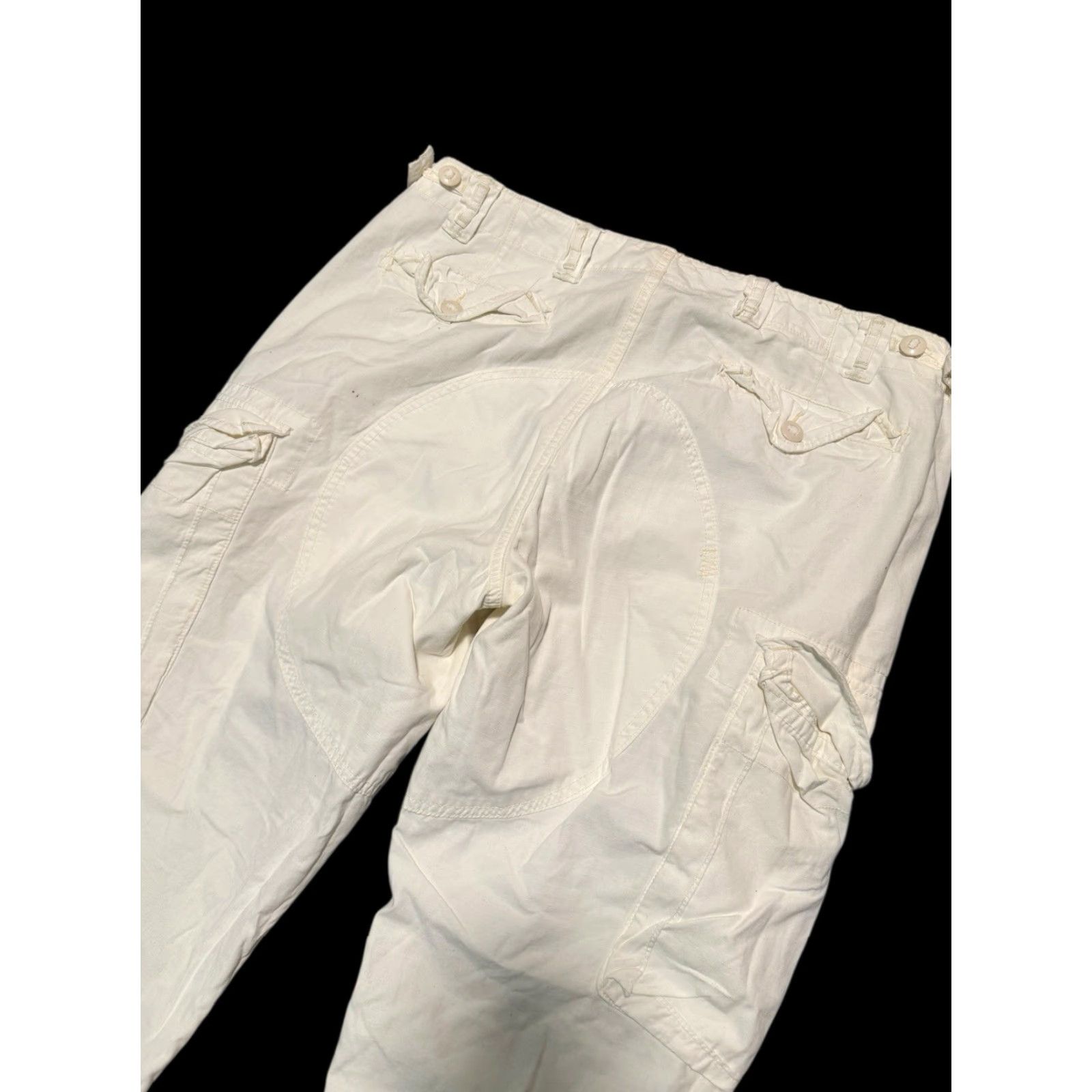 Polo Ralph Lauren VINTAGE Polo Ralph Lauren Men's Pants Cargo Utility Combat GS Trouser White 38x30 Size US M / EU 48-50 / 2 - 7 Thumbnail