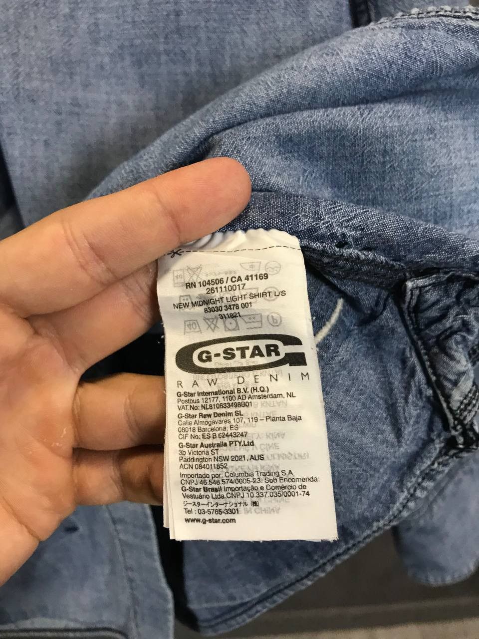 G-Star G Star Raw vintage denim shirt Size US L / EU 52-54 / 3 - 6 Thumbnail