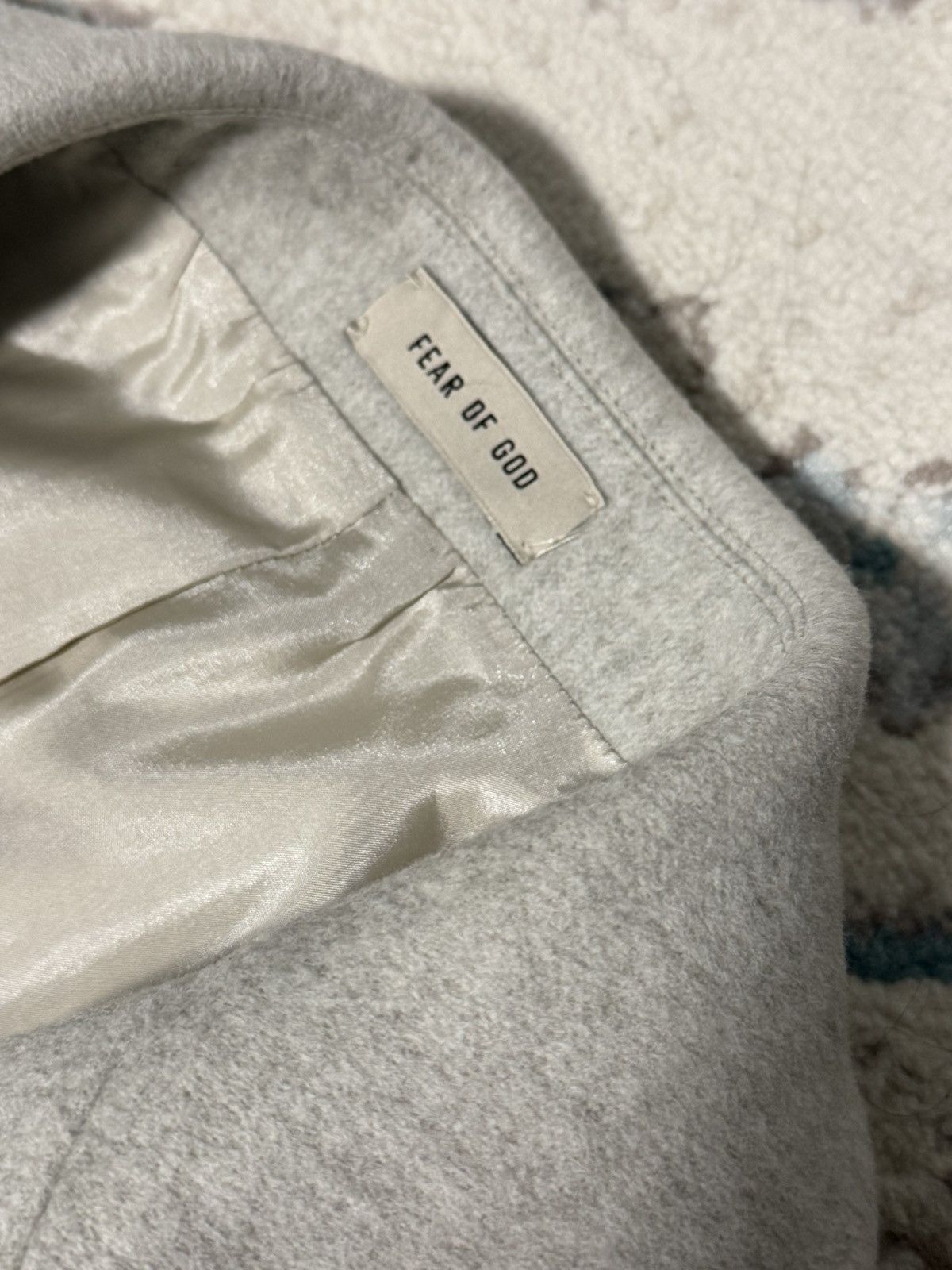 Fear of God Fear of God Wool Overcoat Cement Heather Sz 52 Size US L / EU 52-54 / 3 - 10 Thumbnail