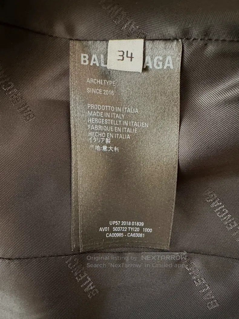 Balenciaga Balenciaga Solid black single-breasted long sleeve suit ja Size XXS / US 00 / IT 34 - 6 Thumbnail