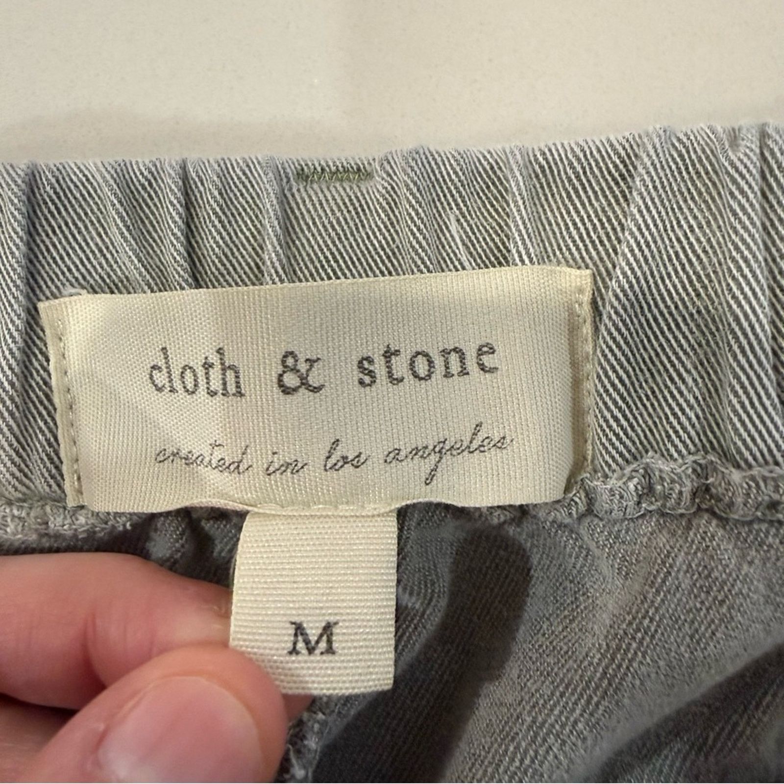 Anthropologie Cloth & Stone Mineral Wash Straight Leg Pants Women’s Medium Size 30" / US 8 / IT 44 - 4 Thumbnail