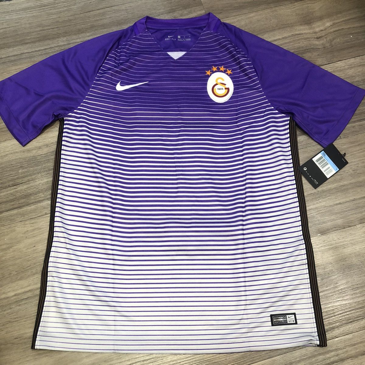 image of Nike x Soccer Jersey Galatasaray 16/17 Third Away 11 Podolski in Purple, Men's (Size Medium)