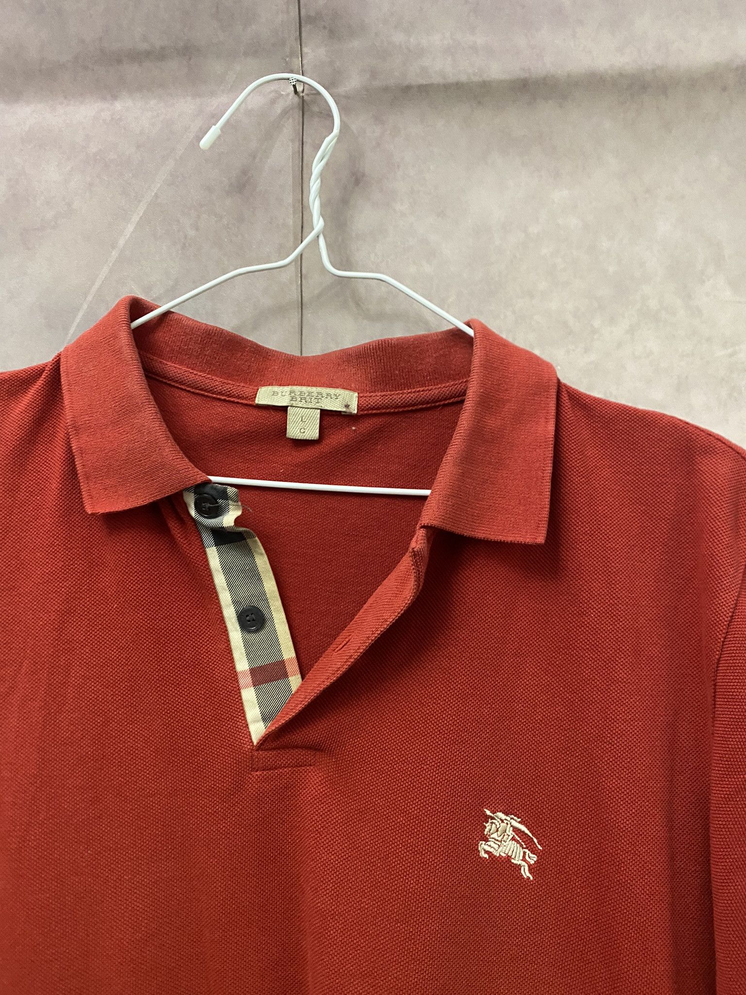 Burberry × Designer Burberry Polo Nova Check Luxury Size US L / EU 52-54 / 3 - 2 Thumbnail