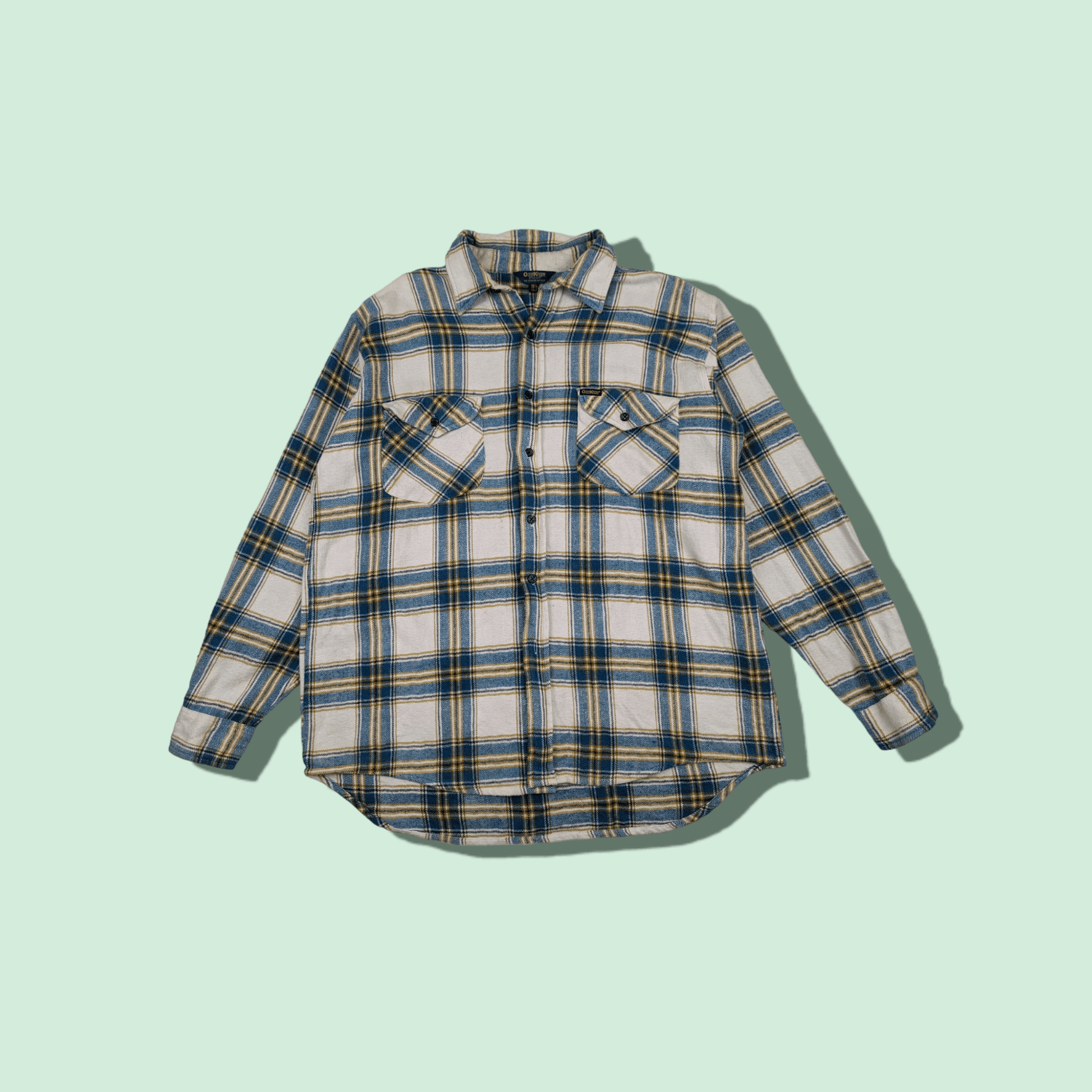 OSHKOSH Check Button Up Shirt Flannel Outdoor Hiking