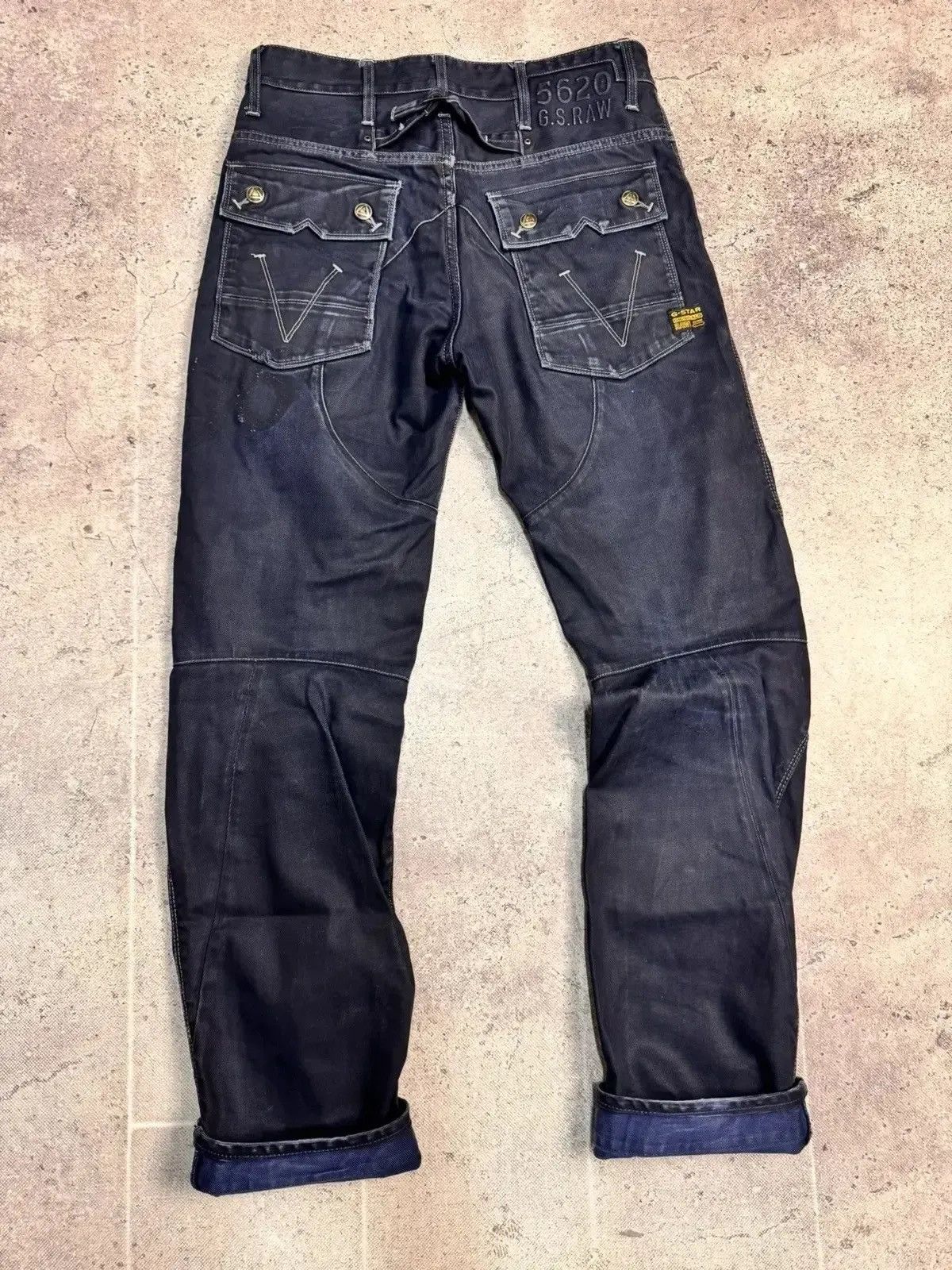 Vintage SALE💣💣 Junya Watanabe Style G Star raw Bondage Cargo Pans Size US 31 - 11 Thumbnail