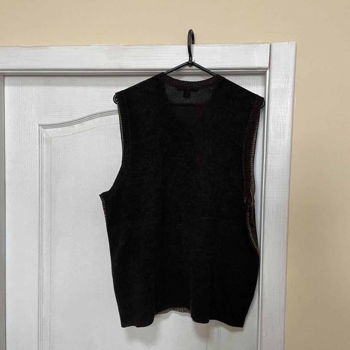 John Varvatos JOHN VARVATOS brown sweater vest cardigan Size US L / EU 52-54 / 3 - 5 Thumbnail