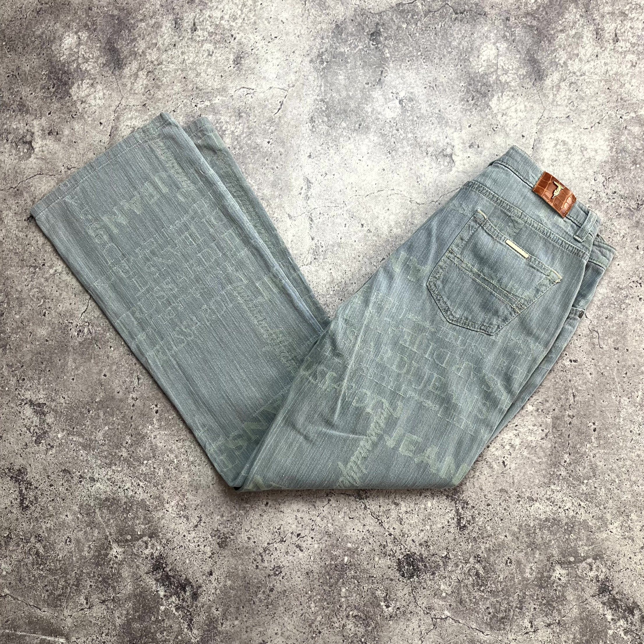 Trussardi Y2K Trussardi Gray Bootcut Flare Jeans Size 31 UK 29 Size 31" - 11 Thumbnail