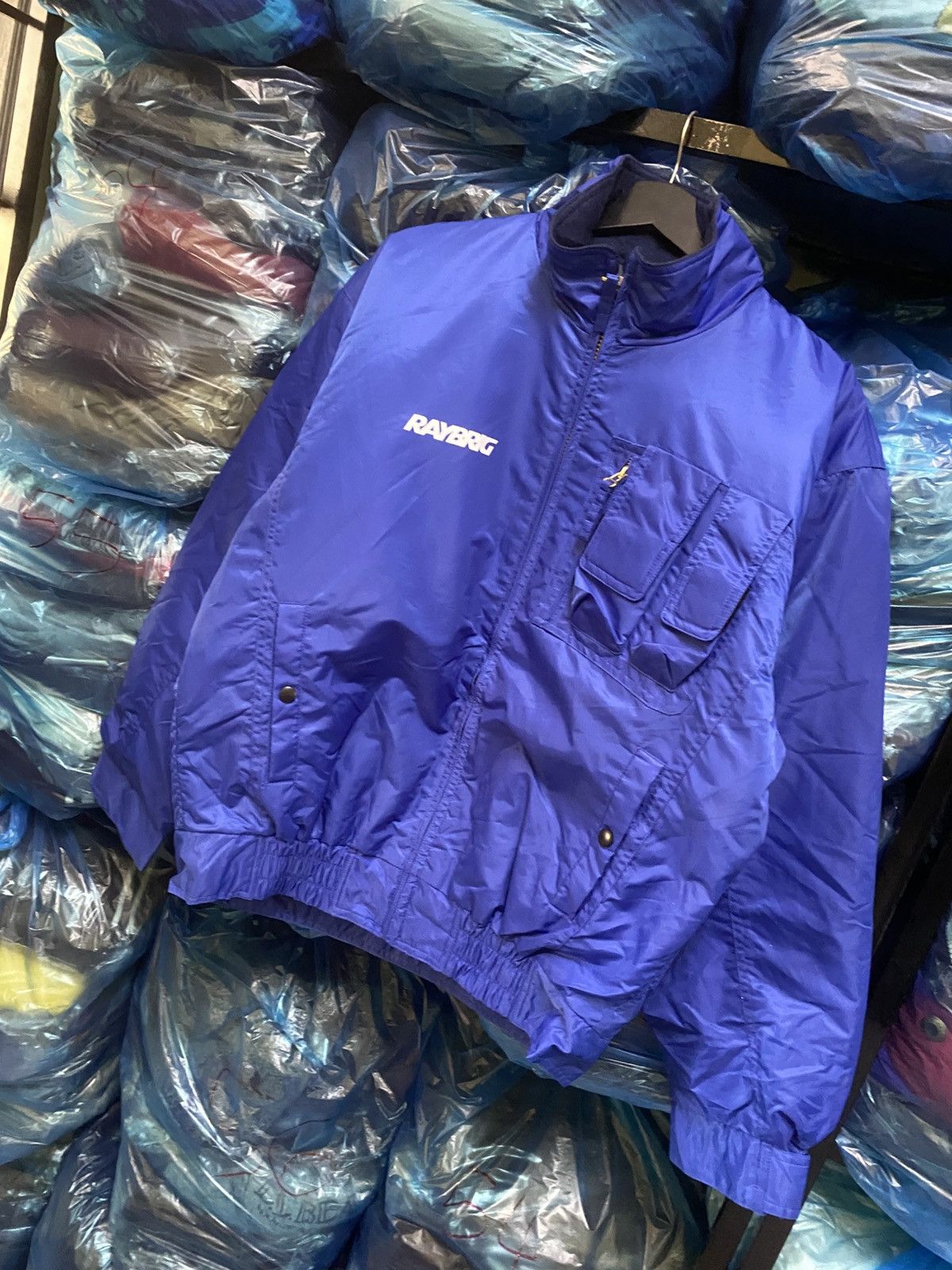 Vintage Raybrig Racing Blue Motorsports Nylon Jacket Size US L / EU 52-54 / 3 - 2 Thumbnail
