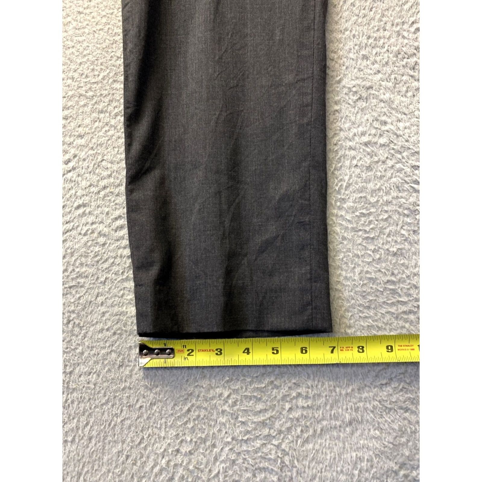 Vintage Indochino Dress Pants Men Size 36 Gray Wool Flat Front Trouser /0804 Size US 36 / EU 52 - 5 Thumbnail