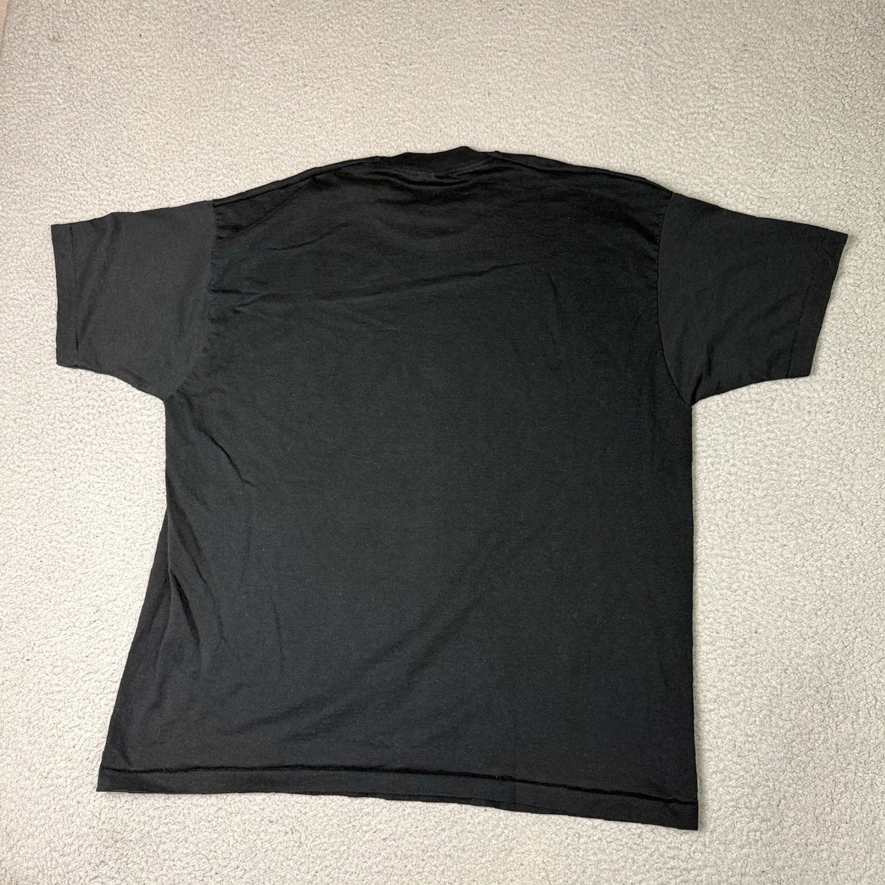 Fruit Of The Loom VINTAGE Fruit of the Loom T Shirt Adult 2XL Black Amish Country 90s Quilted Graphic Print Crew Neck Mens Size US XXL / EU 58 / 5 - 5 Thumbnail