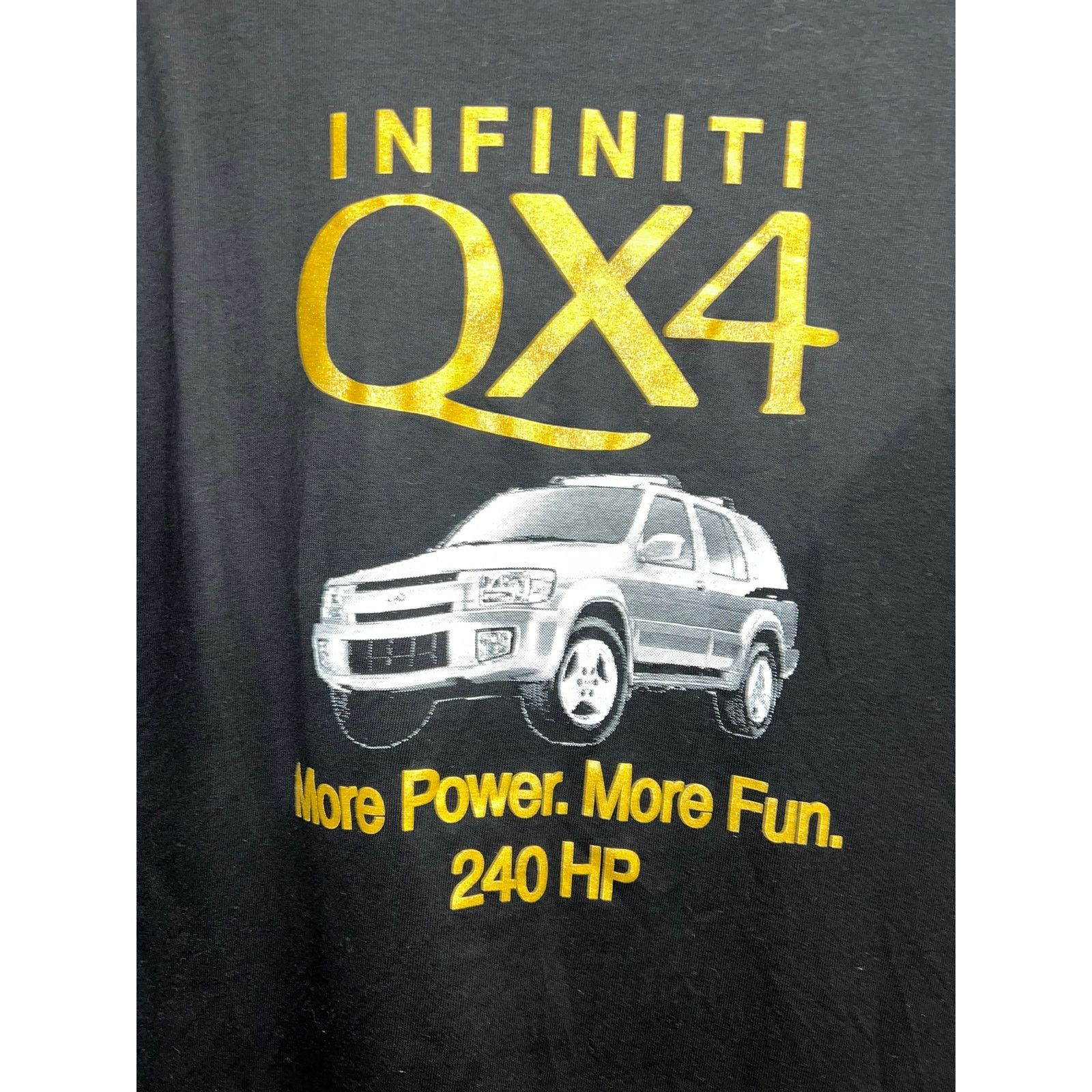 Hanes Vintage Infiniti Shirt QX4 More Power More Fun 240 HP Tee XL Size US XL / EU 56 / 4 - 6 Thumbnail