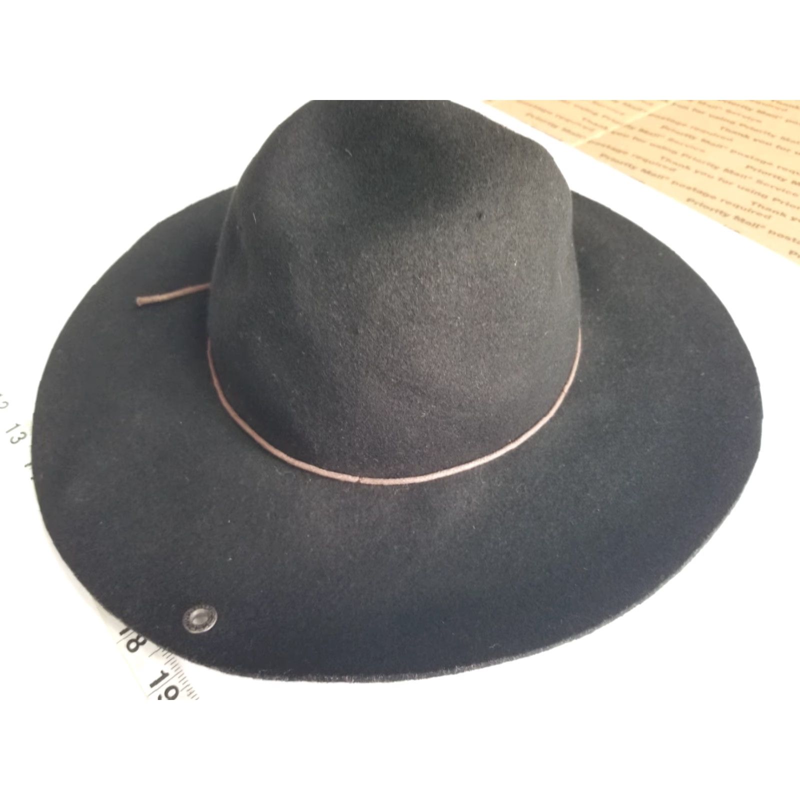 Vintage VINTAGE Peter Grimm Ladies Wool Hat 100% Wool Slouch Hat Black One Size Women Floppy Brim Round Crown 0/S Australia Mens Womens Girls Size ONE SIZE - 5 Thumbnail