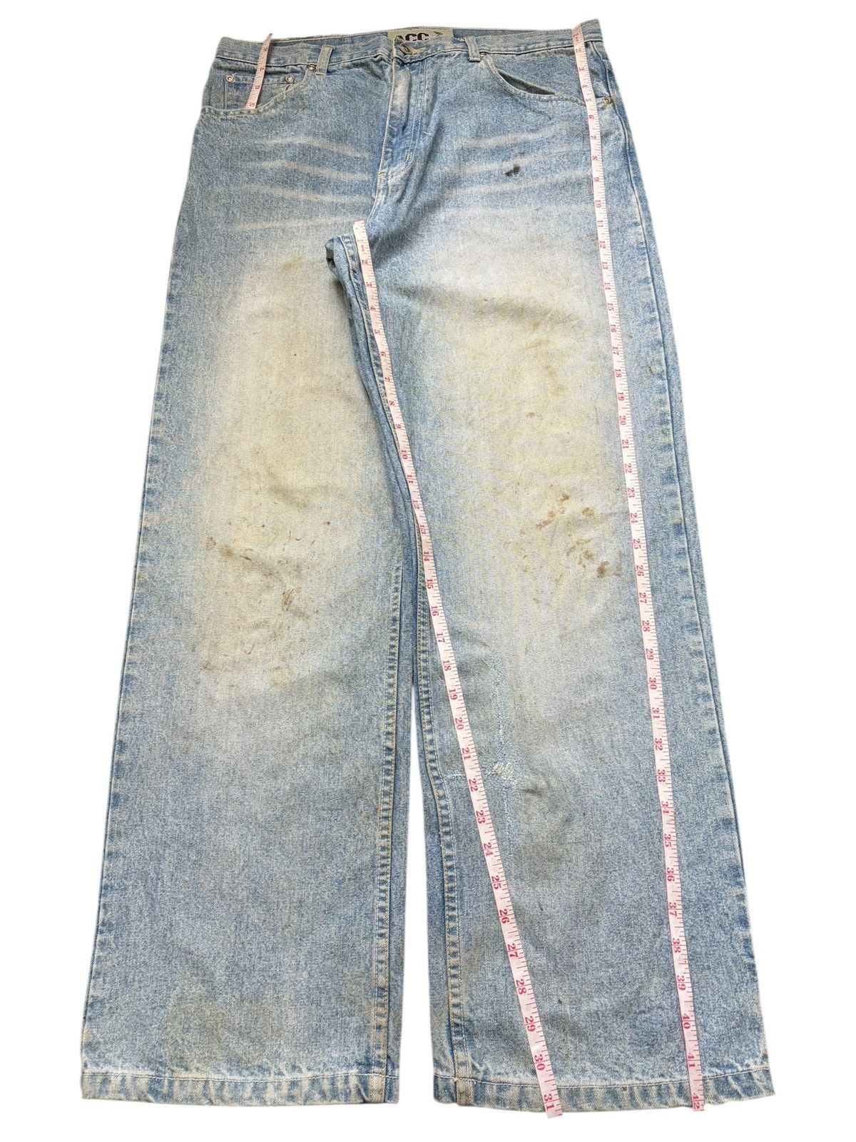 Junya Watanabe Vintage Japanese Brand Mud Wash Distress Baggy Jeans Size US 34 / EU 50 - 7 Thumbnail