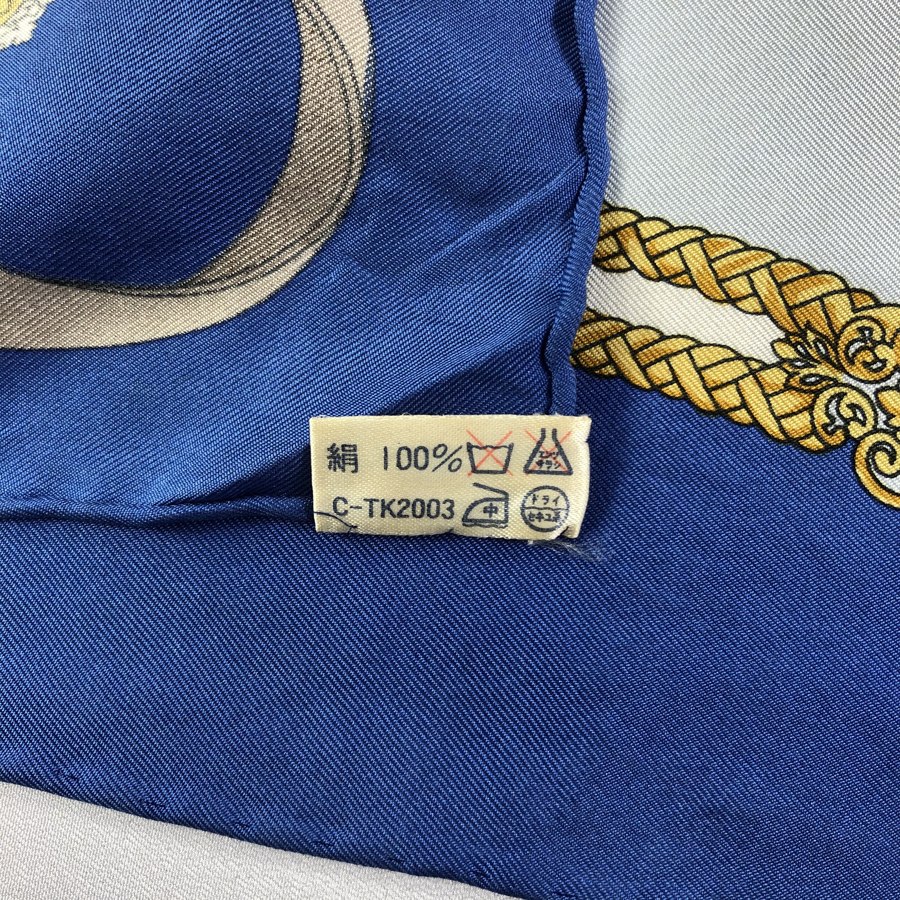 Lancel × Vintage Vintage Lancel Silk Scarf Size ONE SIZE - 5 Thumbnail