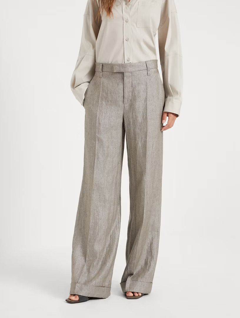 Brunello Cucinelli o1la1rc1a0425 Pants in Brown Size 26" / US 2 / IT 38 - 2 Thumbnail