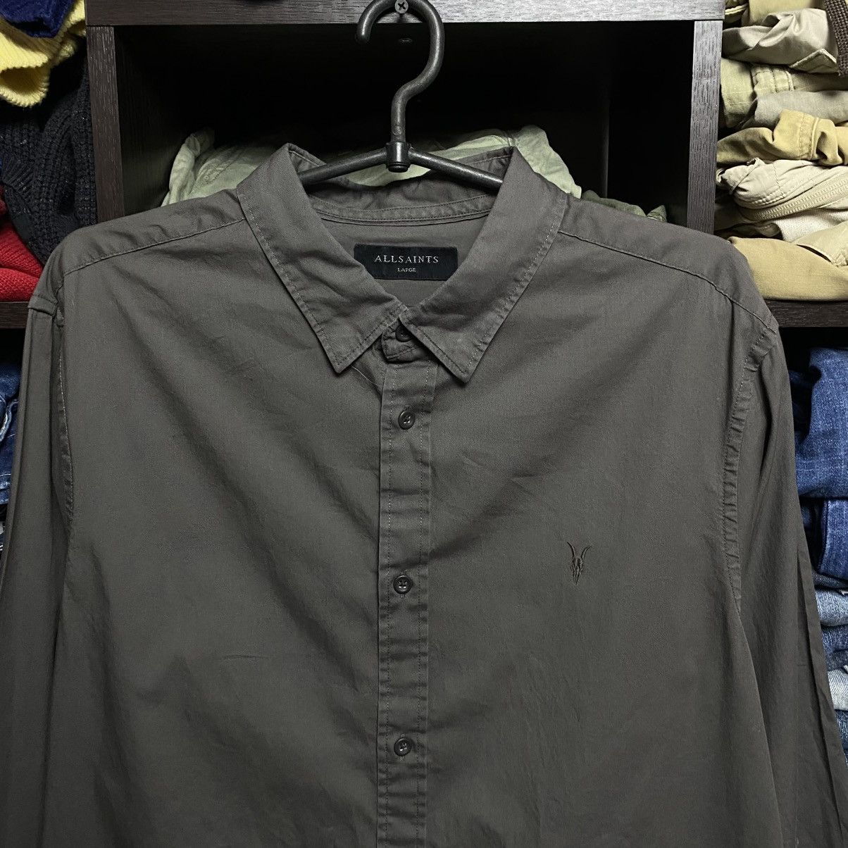 Allsaints Designer Allsaints Small Logo y2k luxury streetwear shirt Size US L / EU 52-54 / 3 - 2 Thumbnail