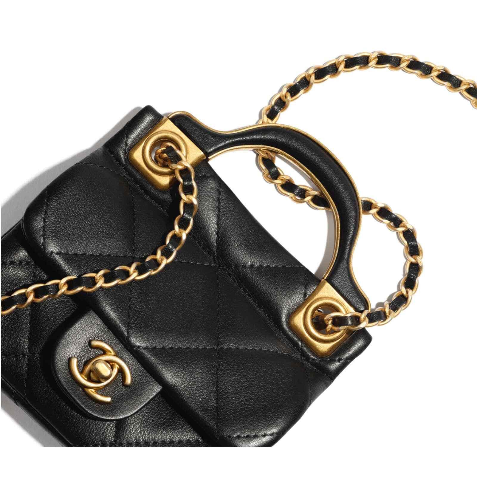 Chanel Chanel With Chain Handle Shoulder Crossbody Bag Size ONE SIZE - 3 Thumbnail