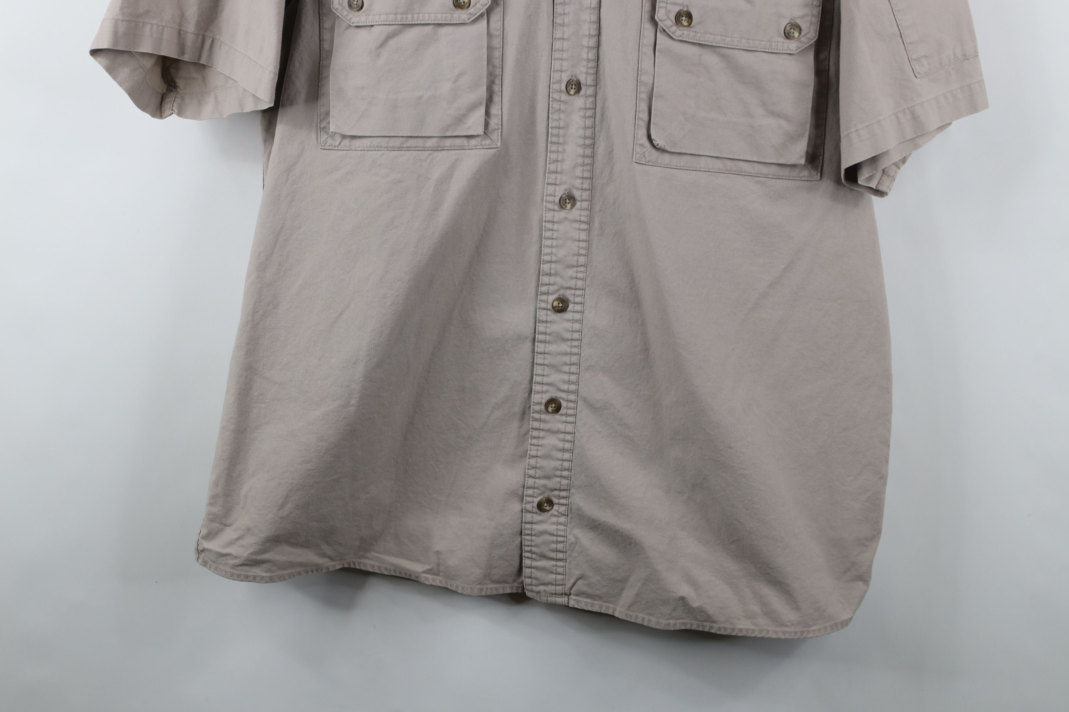 Cabelas × Vintage Vintage Cabelas Faded Safari Bush Short Sleeve Button Shirt Size US L / EU 52-54 / 3 - 3 Thumbnail