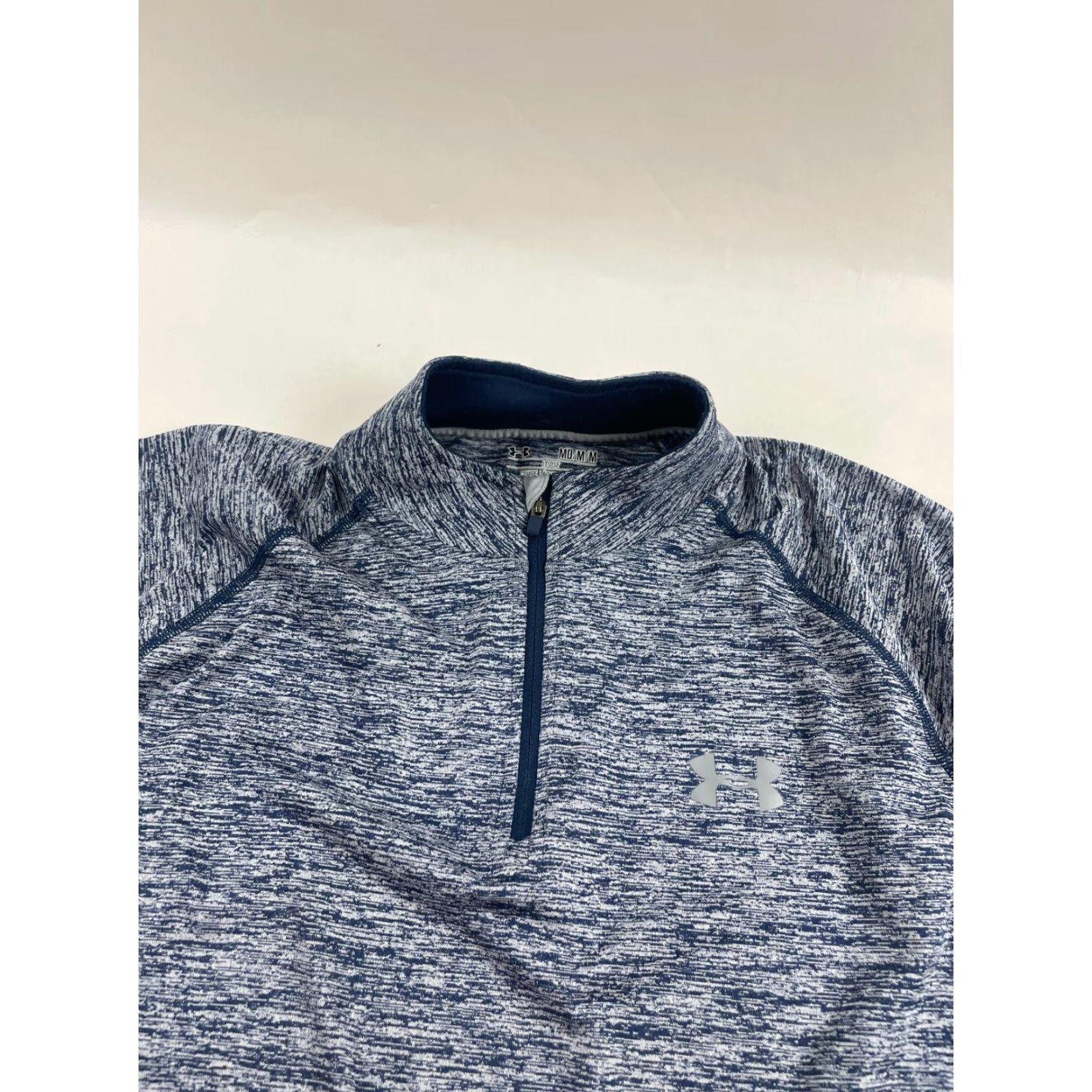 Under Armour Under armour Heat Gear Shirt Women's Medium Blue Heather Activewear 1/4 Zip Size M / US 6-8 / IT 42-44 - 5 Thumbnail