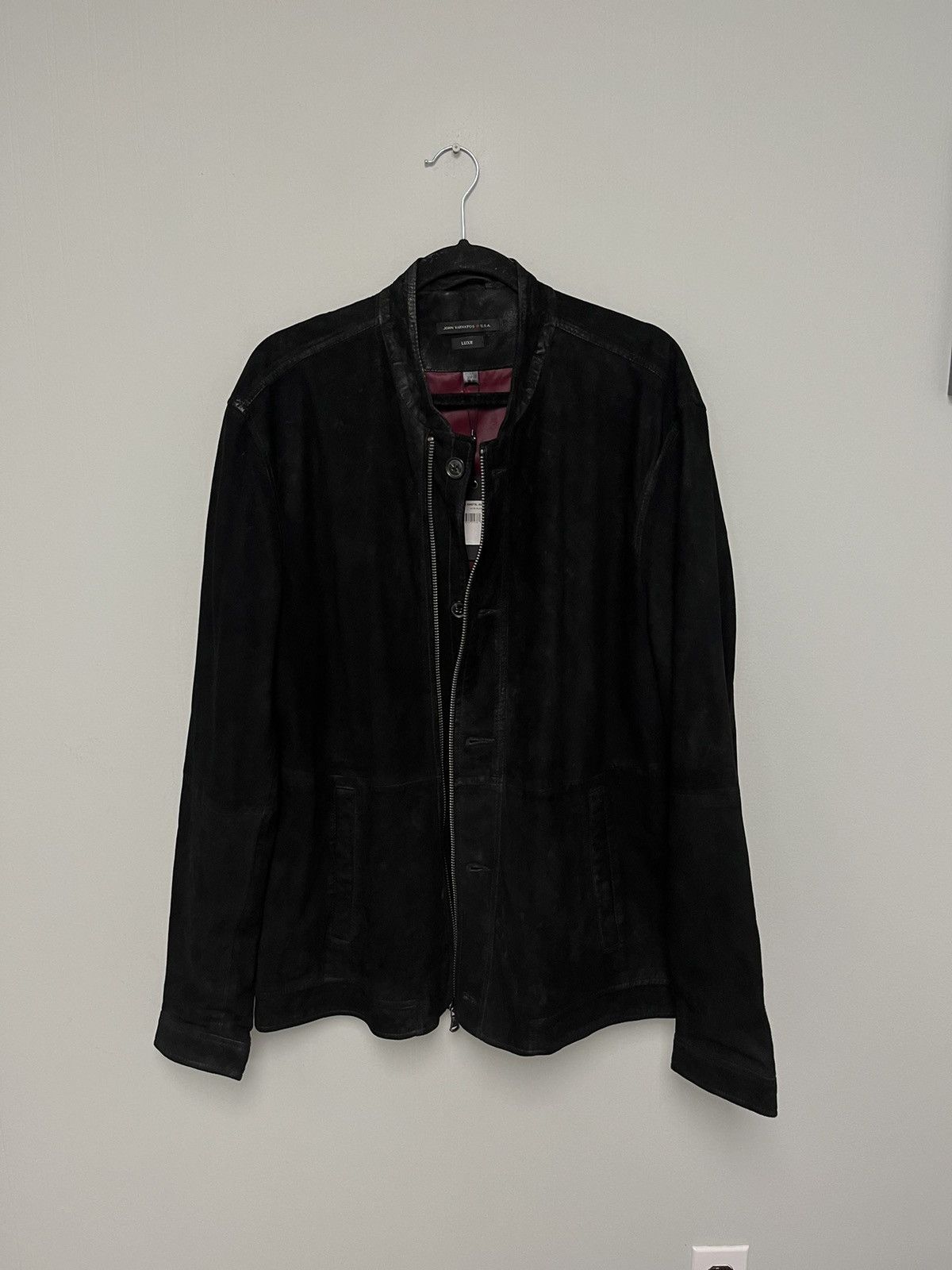 John Varvatos Suede Bomber Jacket. Size XL Size US XL / EU 56 / 4 - 5 Thumbnail
