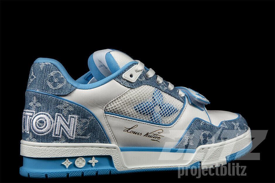 Louis Vuitton LOUIS VUITTON LV TRAINER SNEAKER MONOGRAM DENIM VIRGIL ABLOH Size US 10 / EU 43 - 3 Thumbnail