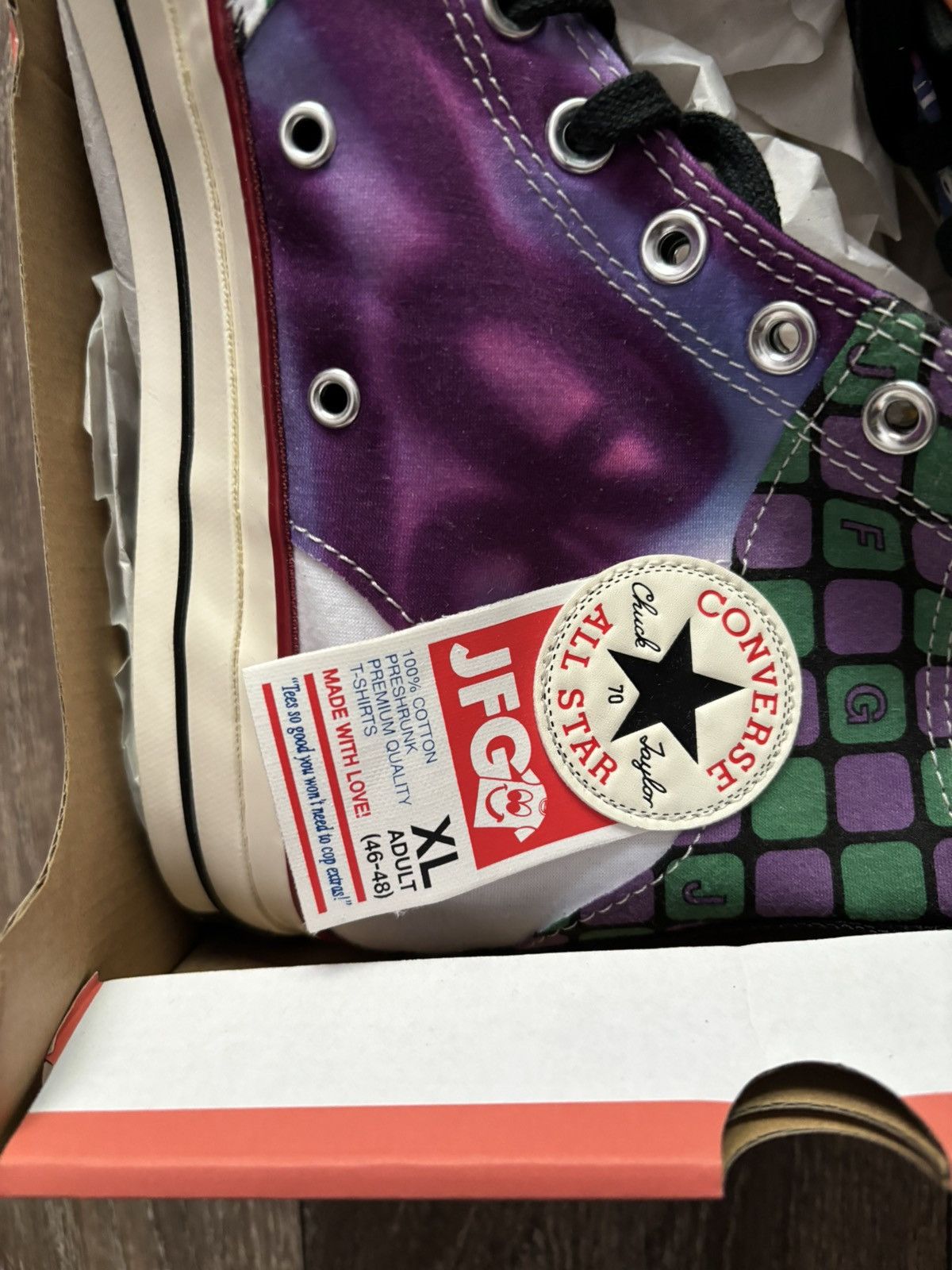 Converse Joe Freshgoods x Chuck 70 High 'JFG Graphic Tee Collage Size US 11 / EU 44 - 9 Thumbnail