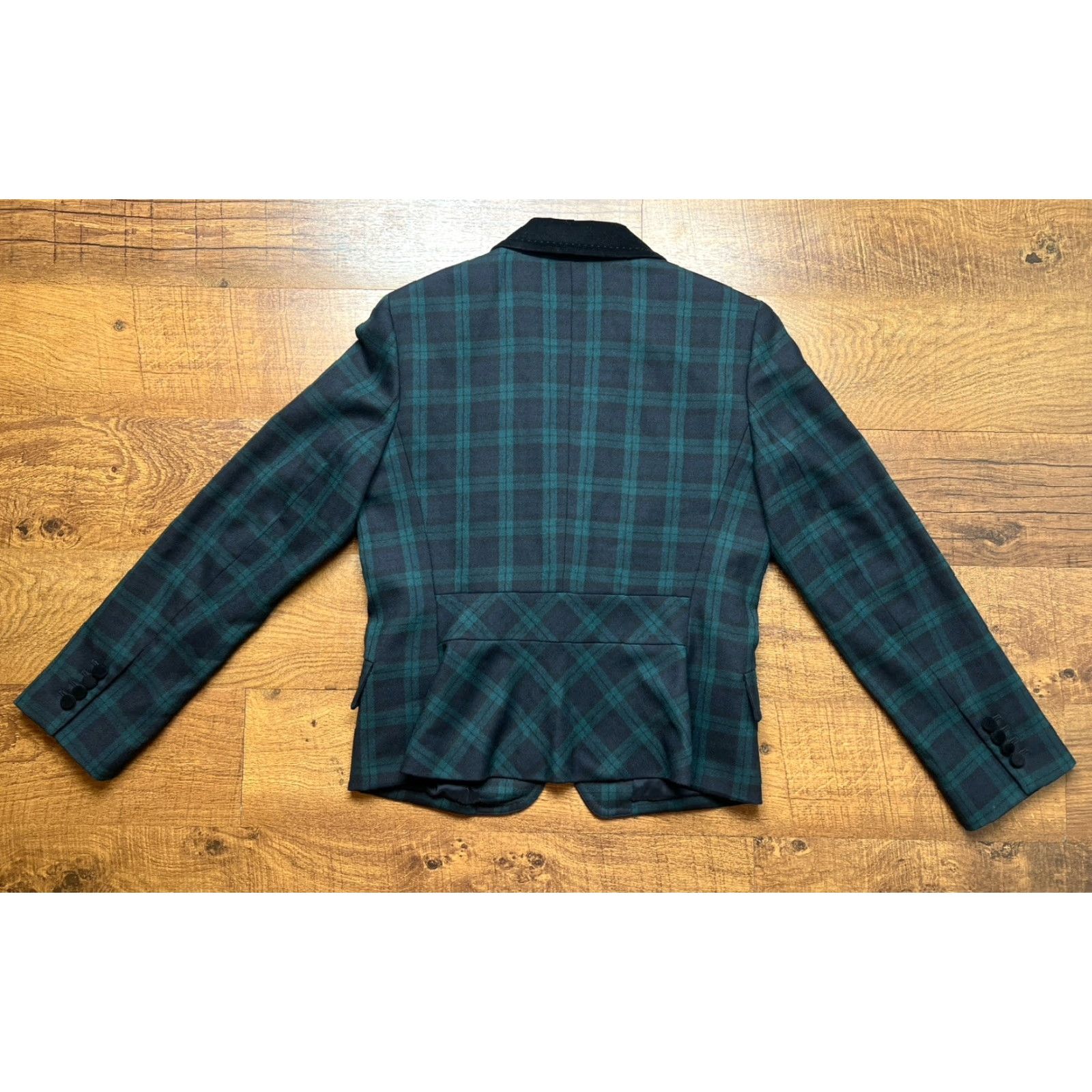 Talbots VINTAGE Talbots 1 Button Black Watch Tartan Plaid Wool Blazer Womens Size 10 Size L / US 10 / IT 46 - 3 Thumbnail