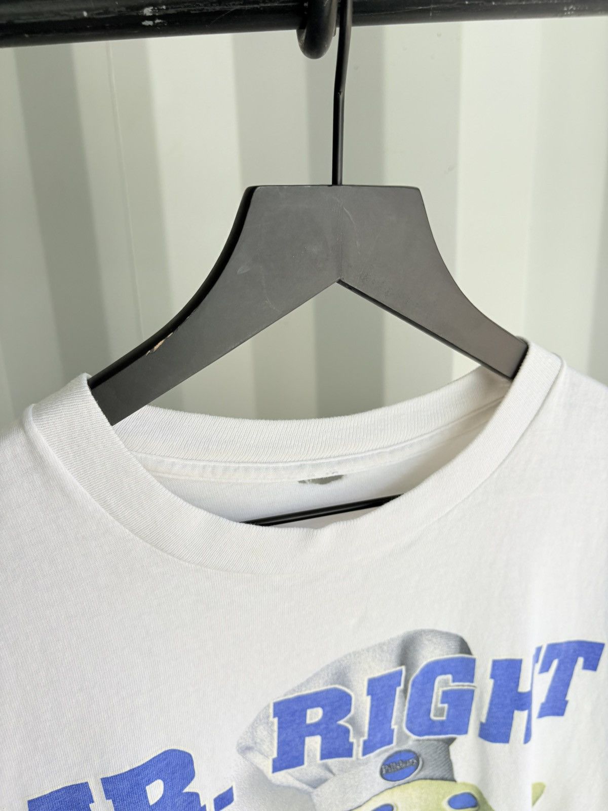 Vintage Mr Right Thrashed Faded Distressed Shirt GRUNGE Thrashed Rap Size US L / EU 52-54 / 3 - 4 Thumbnail
