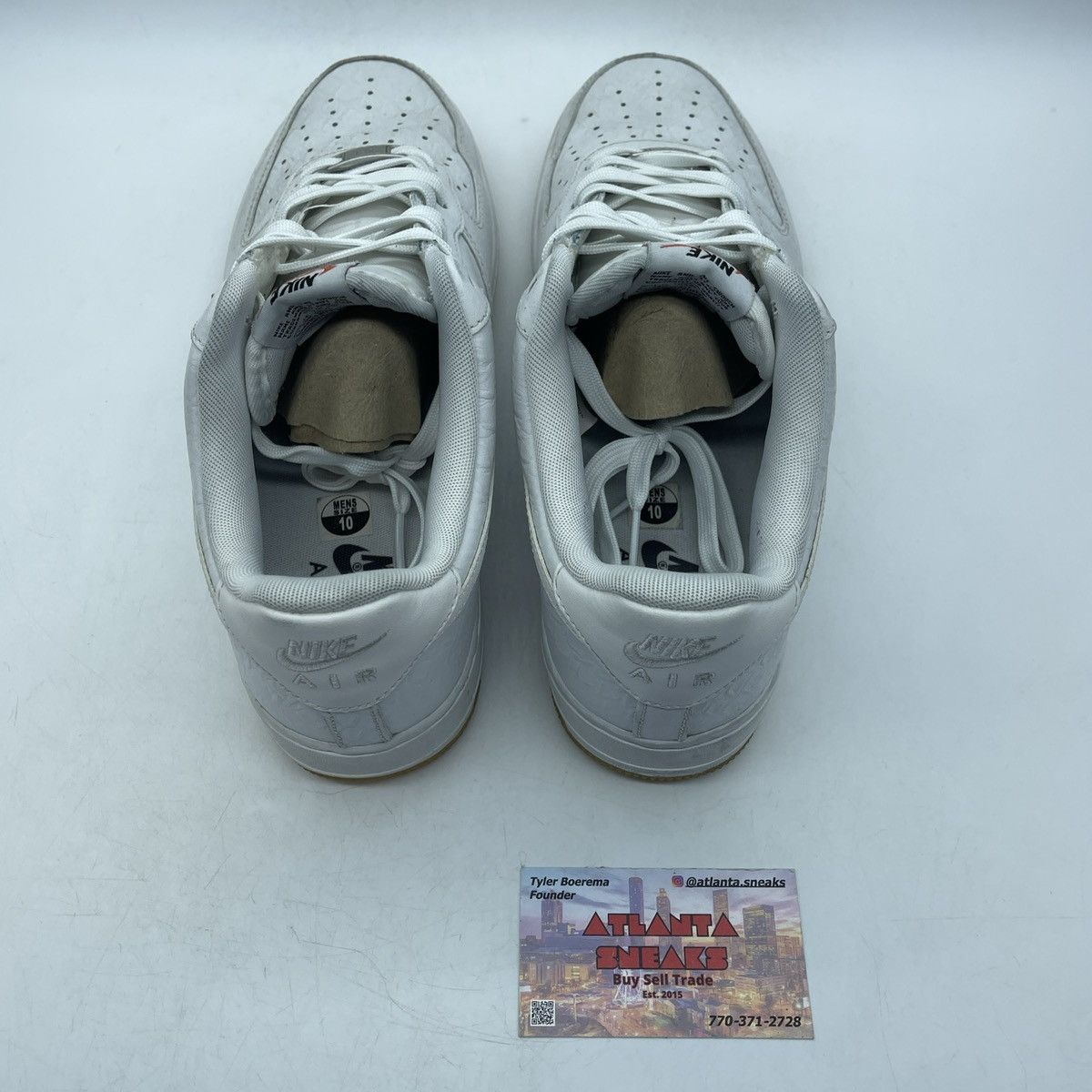 Nike Air Force 1 croco white gum Size US 10 / EU 43 - 6 Thumbnail