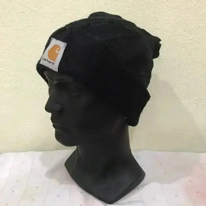 Carhartt × Vintage Carhatt Plain Beanie Hat Size ONE SIZE - 3 Thumbnail