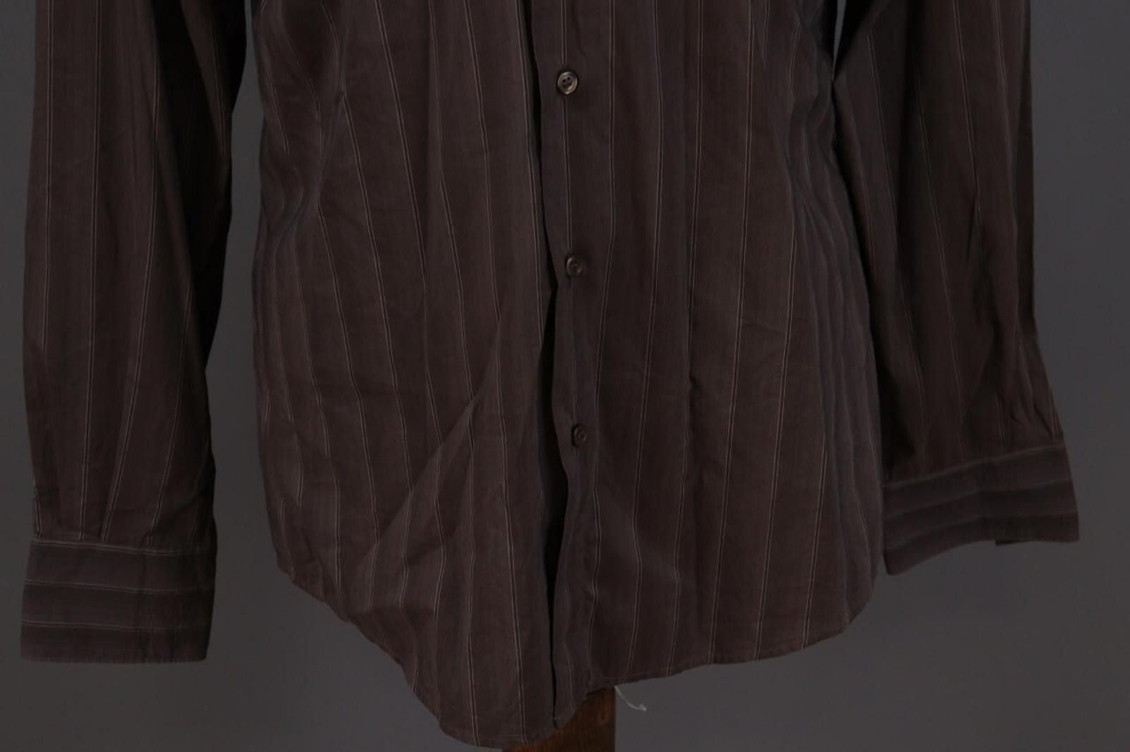 Ermenegildo Zegna Zegna Brown City Button Down Shirt Size 42 / 16 1/2 Size US M / EU 48-50 / 2 - 2 Thumbnail