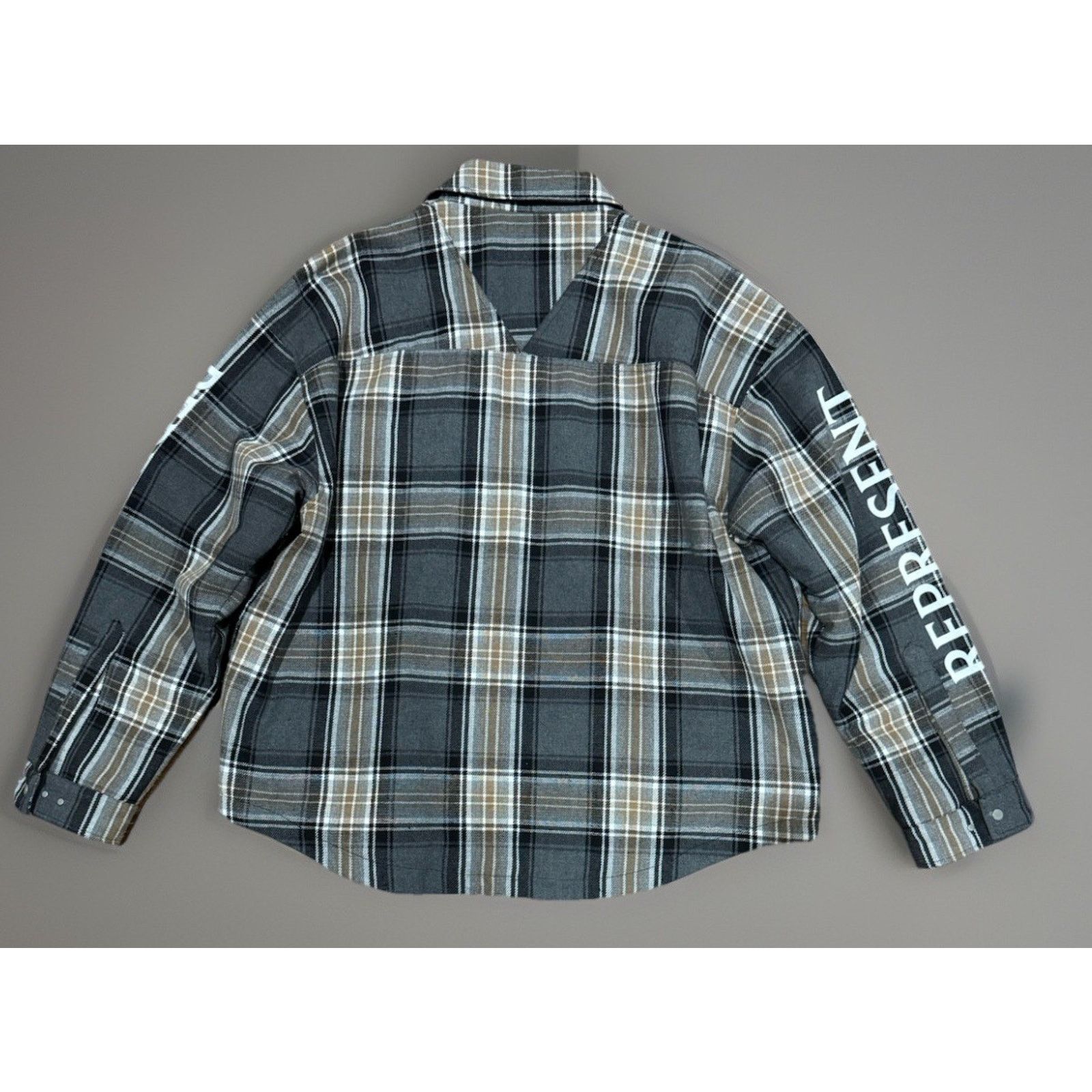Represent Clo. Represent Quilted Flannel Long Sleeve Shirt Jacket Size 2XL Size US XXL / EU 58 / 5 - 3 Thumbnail